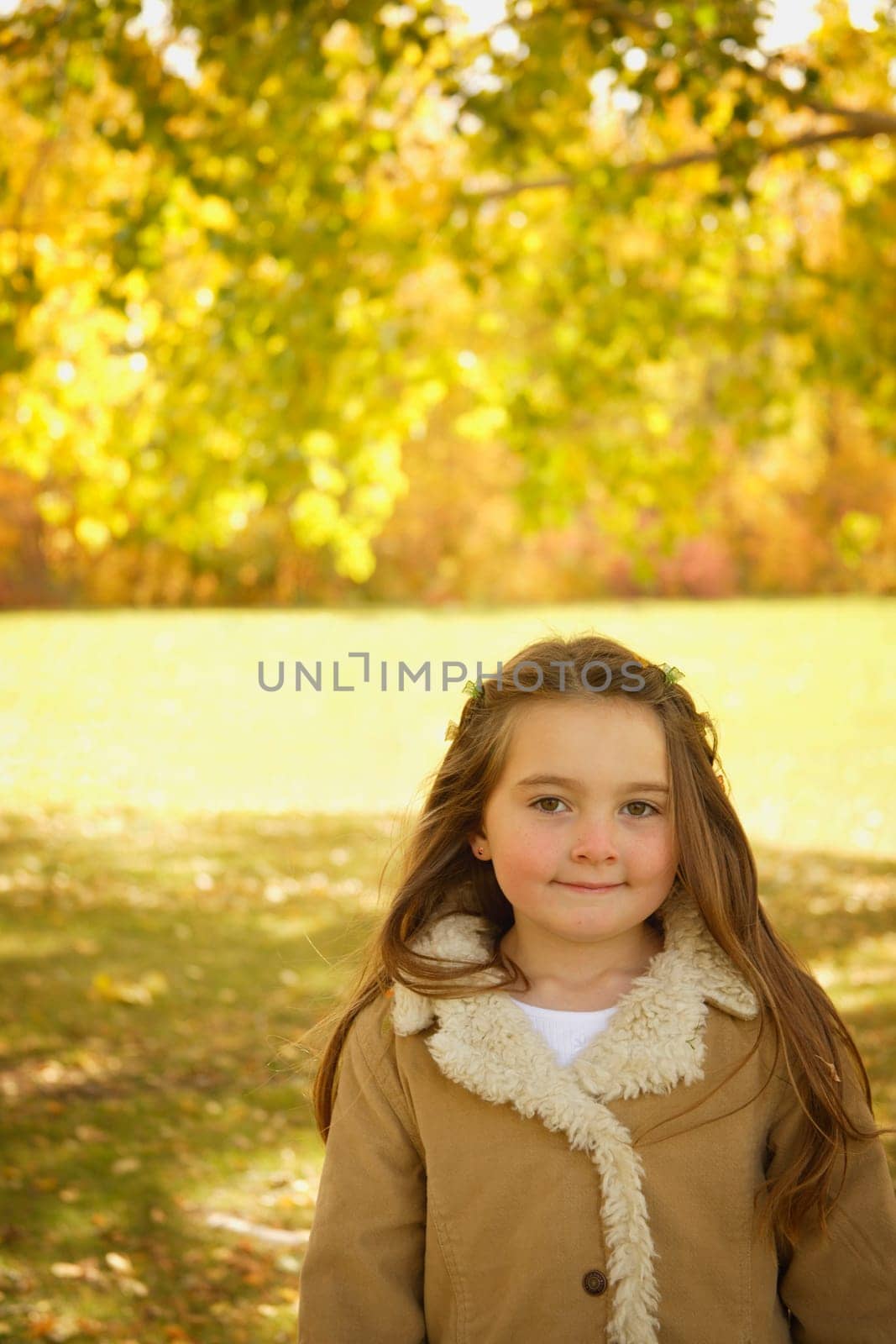 A girl outside