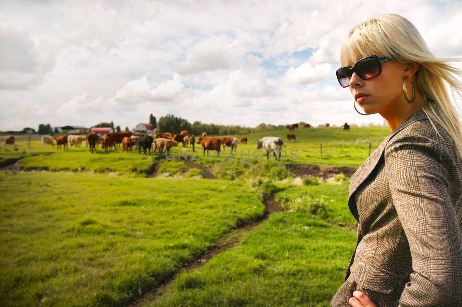Woman in a field