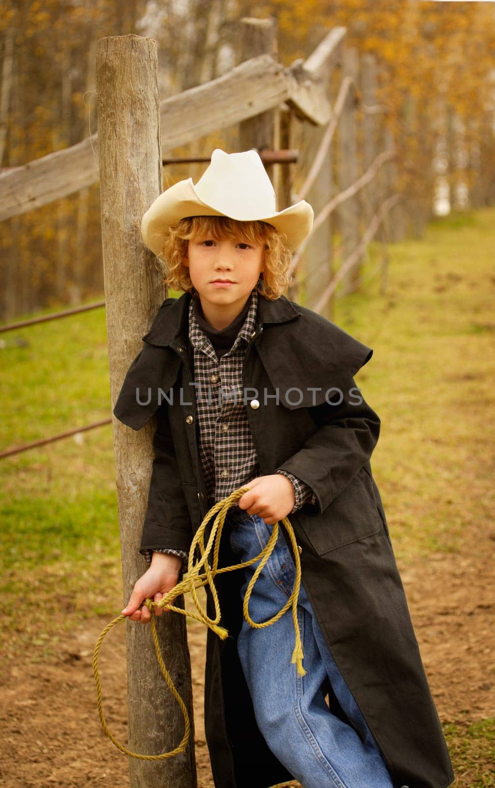 Portrait of young cowboy