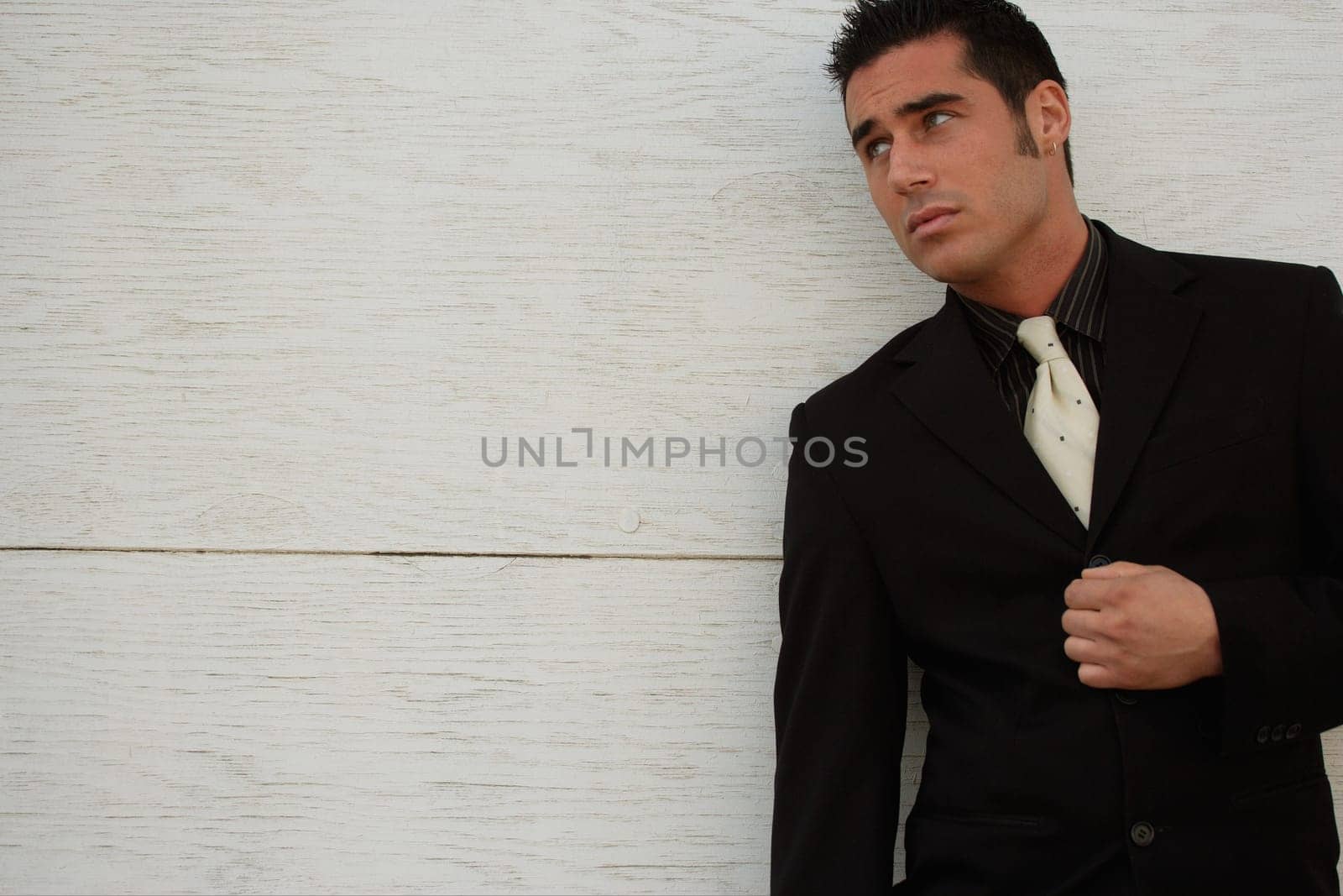 A businessman's expression