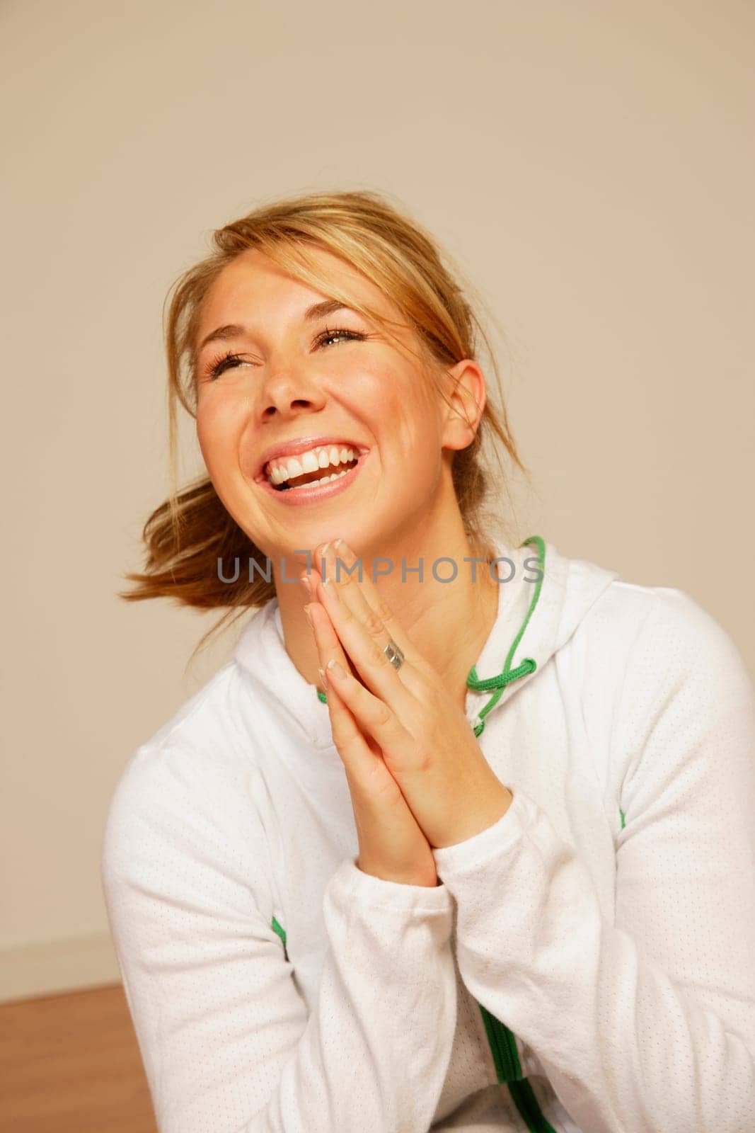 Woman laughing