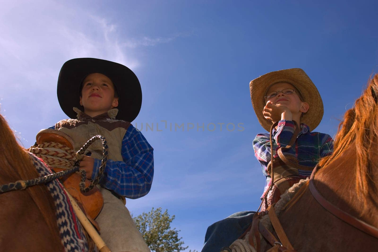Two young cowboys
