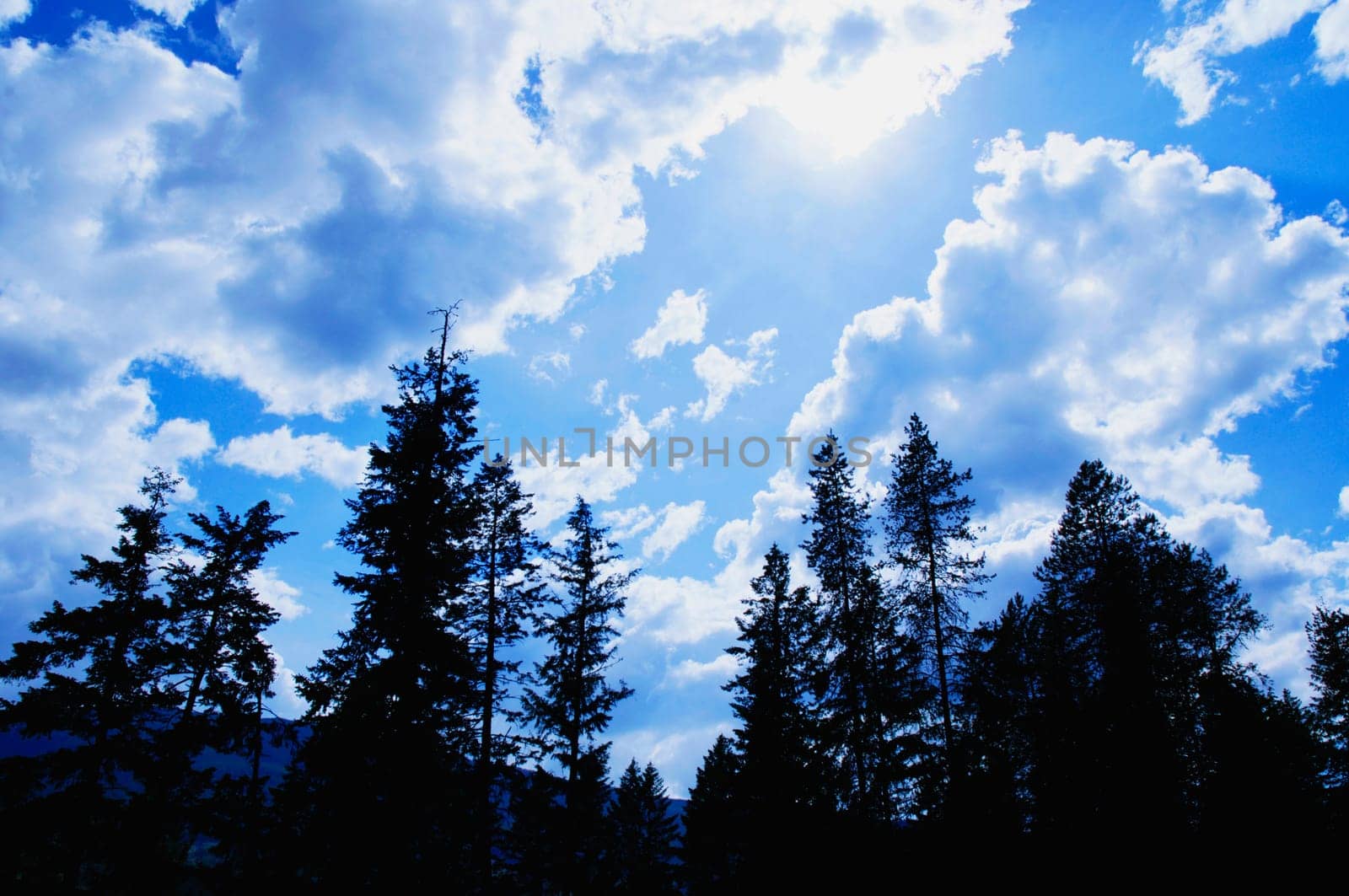 Clouds in blue sky