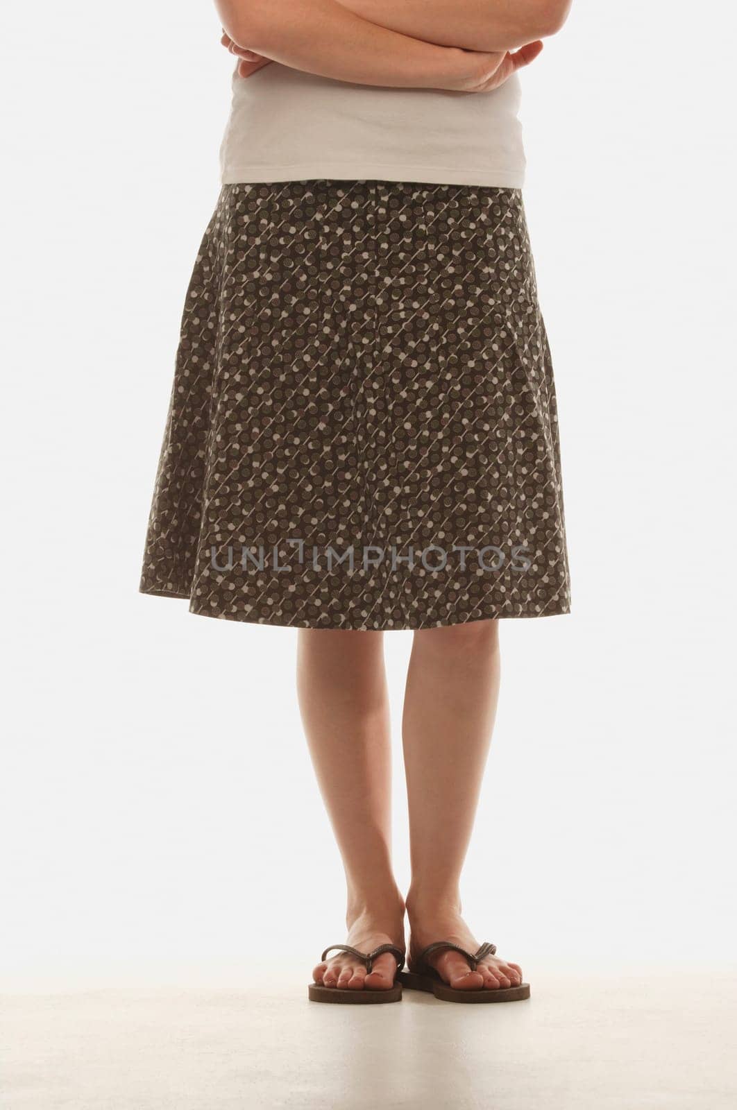 Woman with skirt