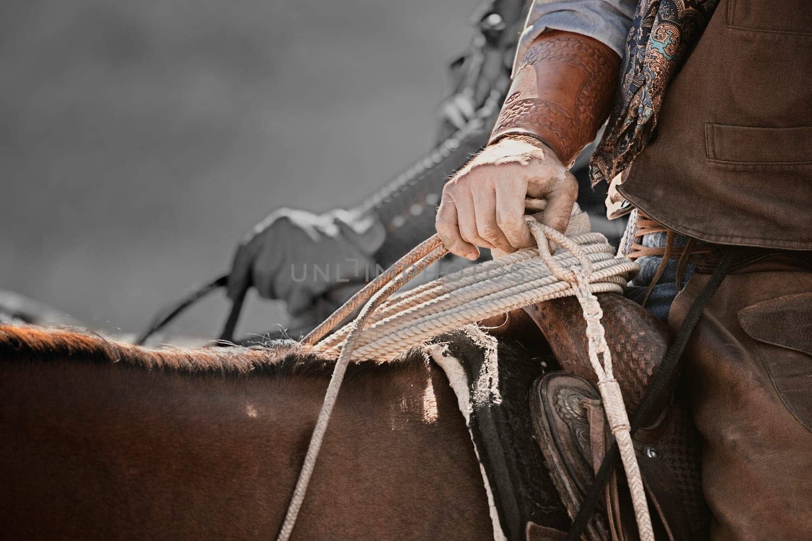 A Cowboy with lasso