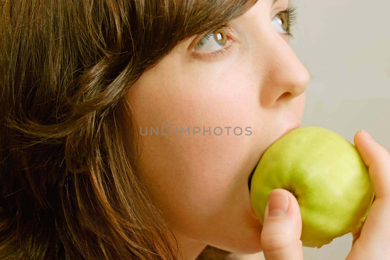 Eating an apple