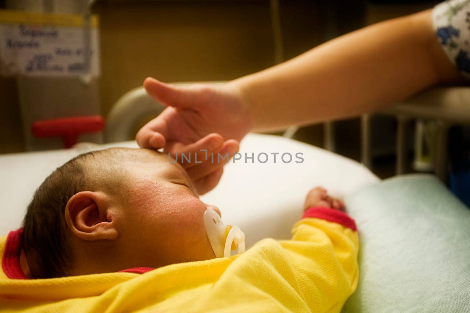 Newborn in the hospital