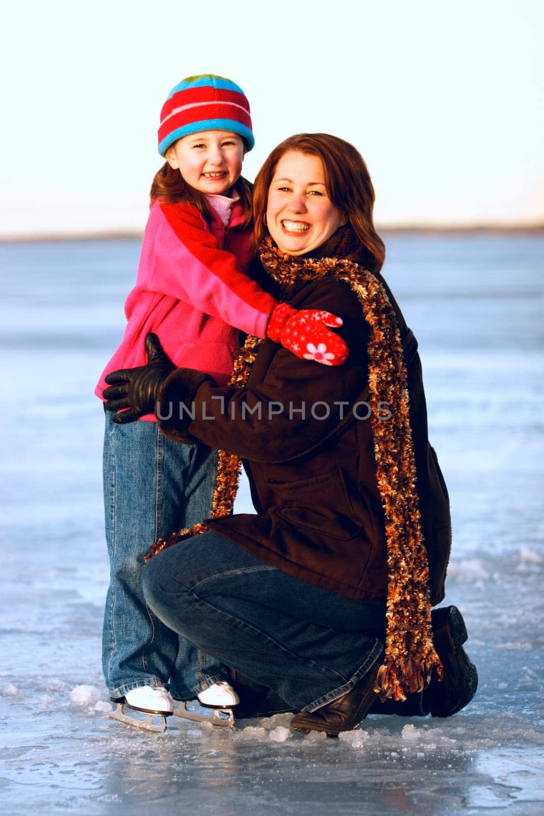Daughter on skates