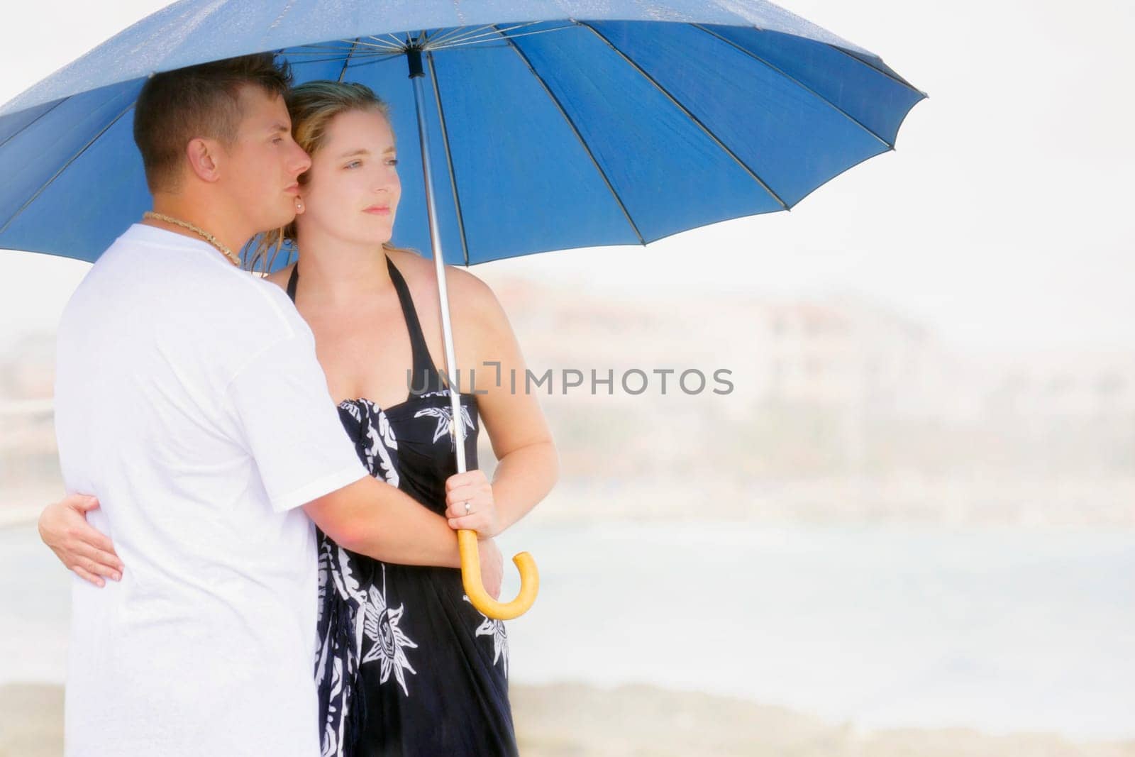 Couple with an umbrella