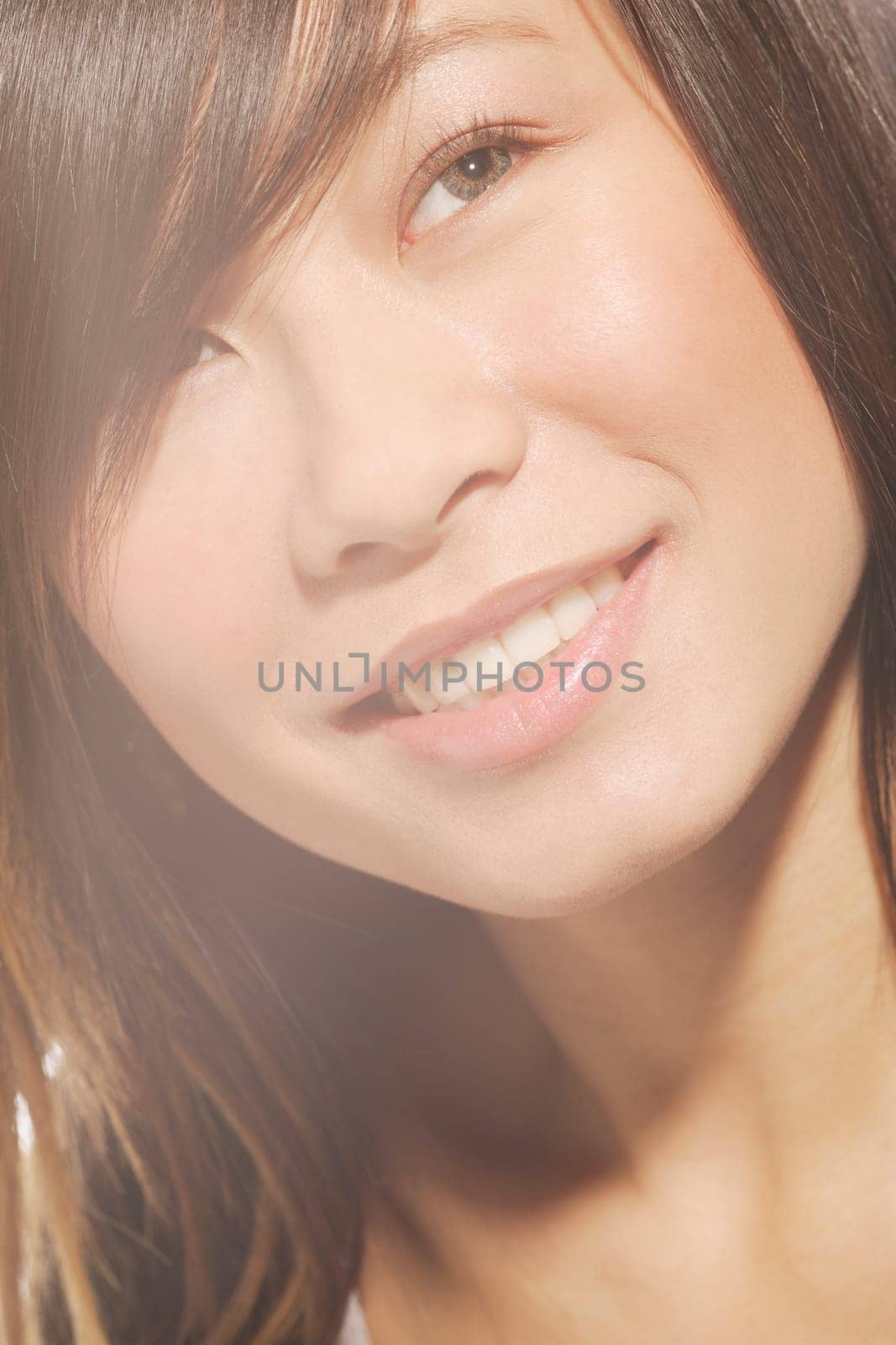 Closeup of a woman's face