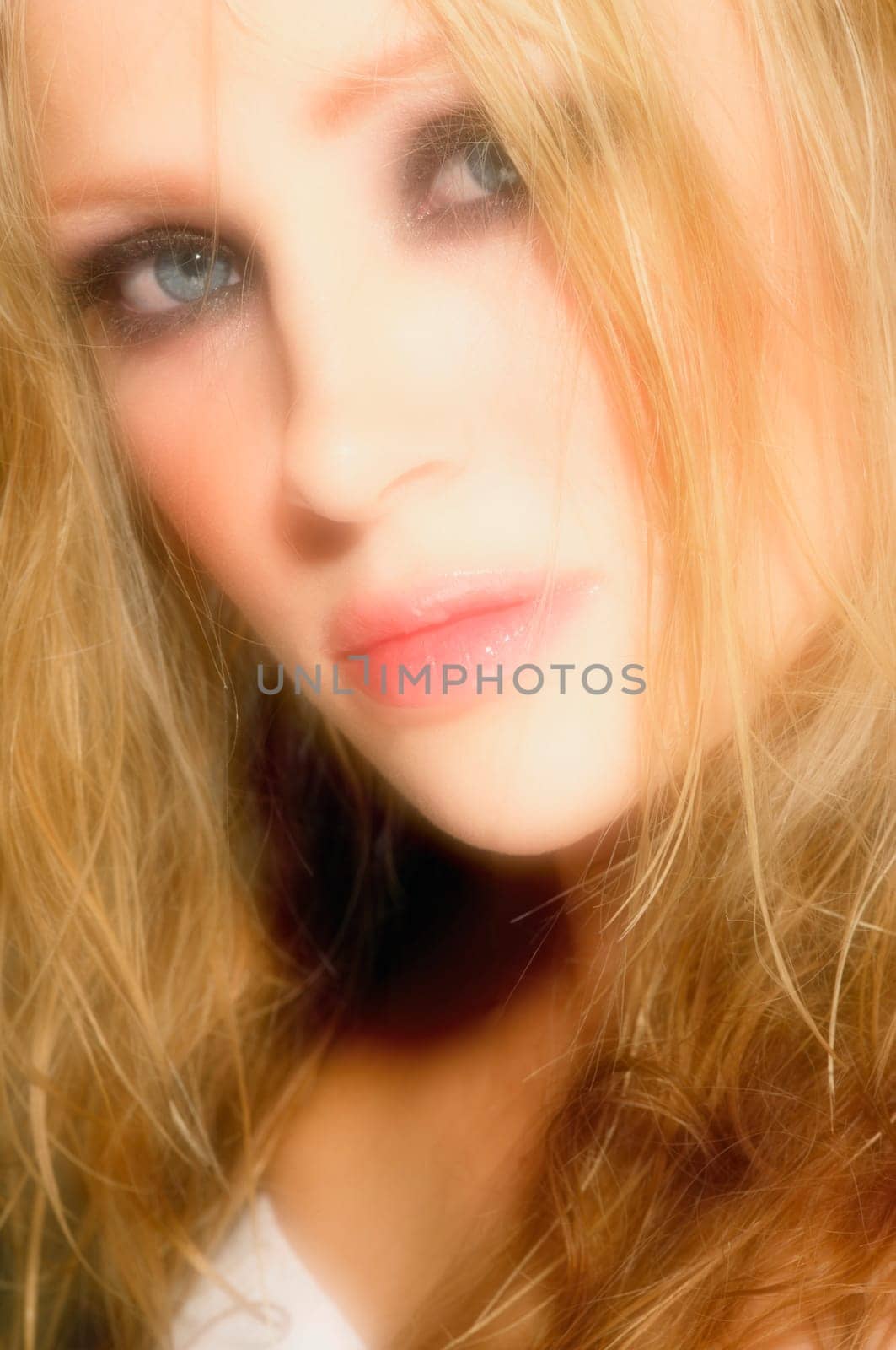 Closeup of a woman's face