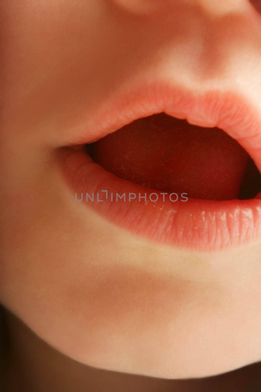 Closeup of a baby's mouth