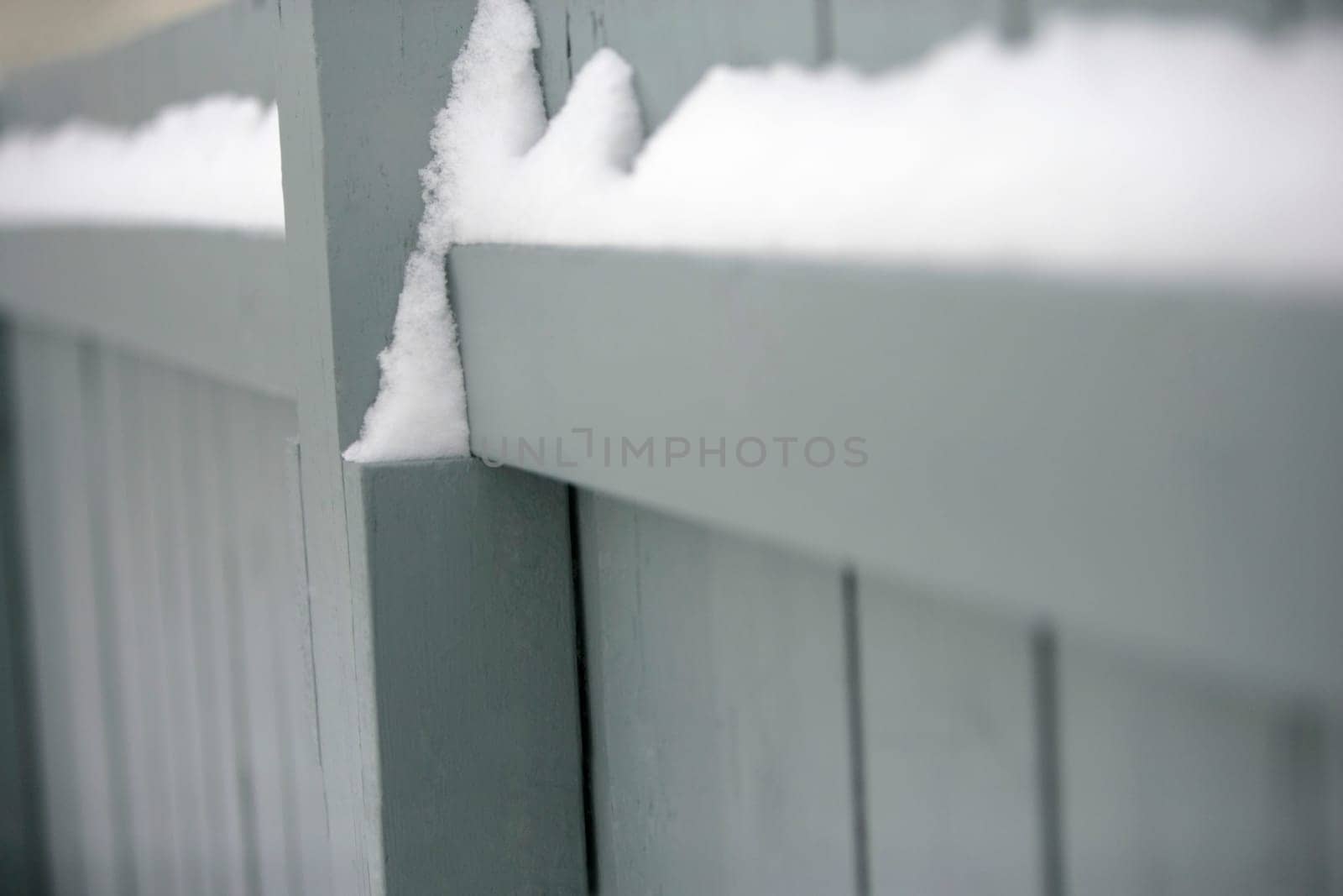 Snowy fence