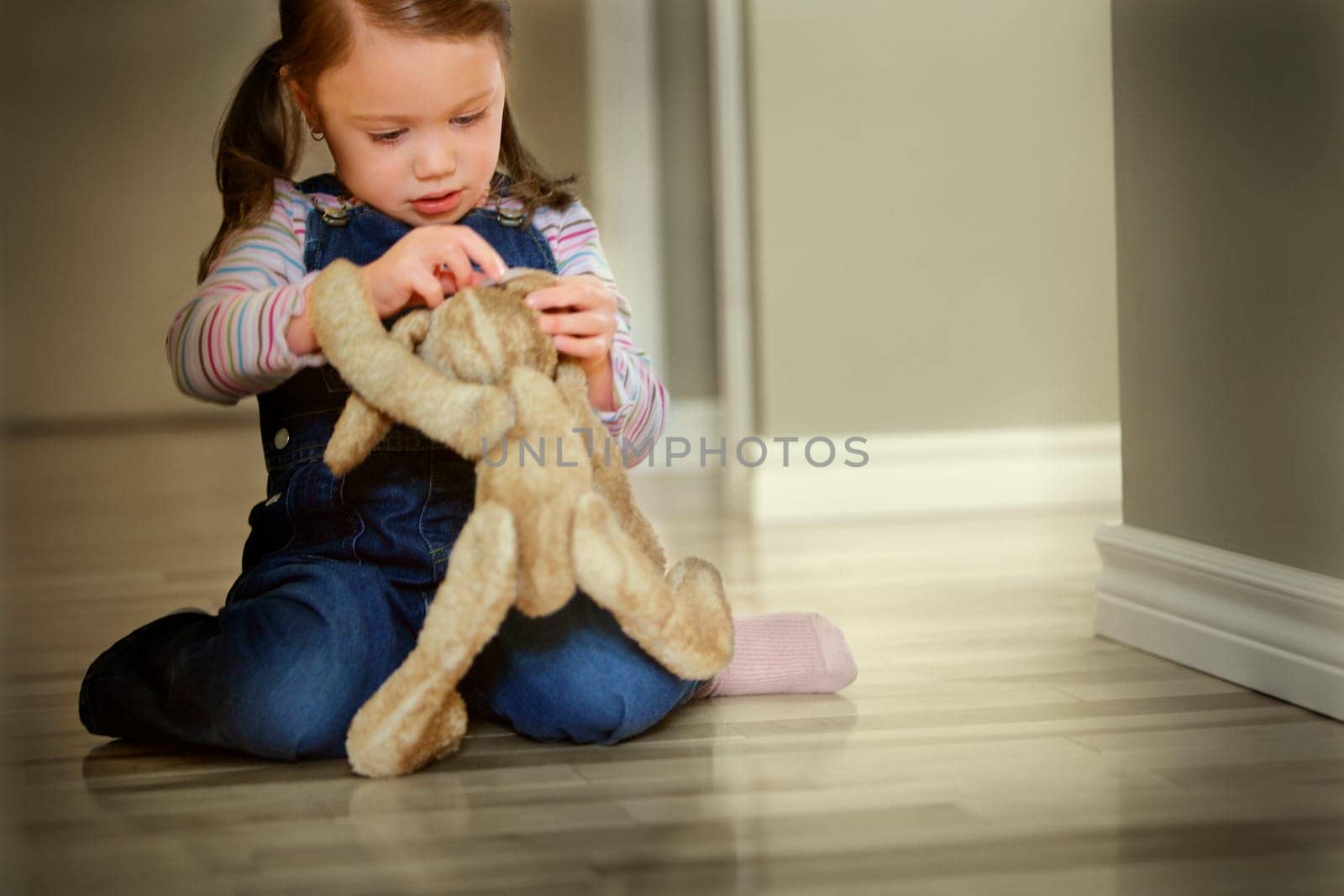 Child playing with toy