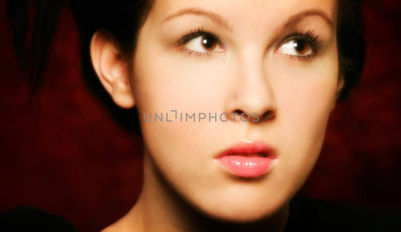 Woman looking up