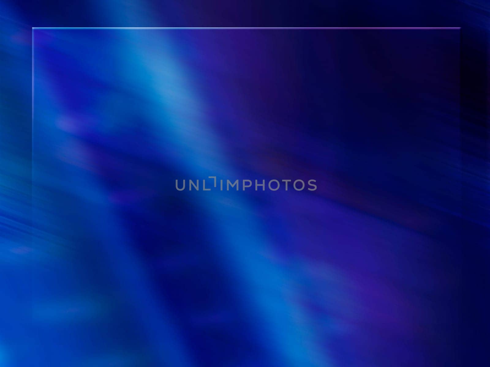 Blue graphic background.