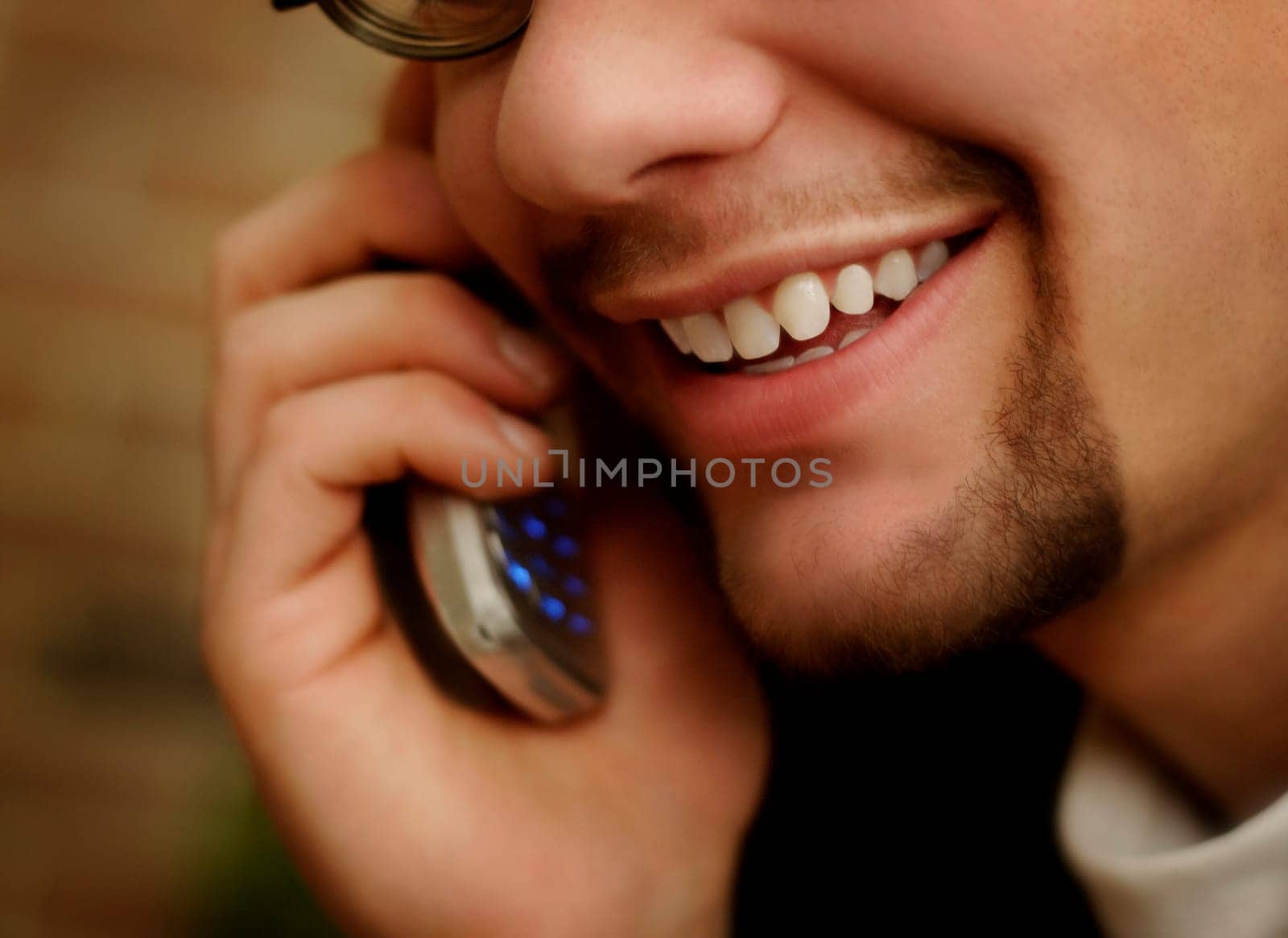 Man talking on cell phone