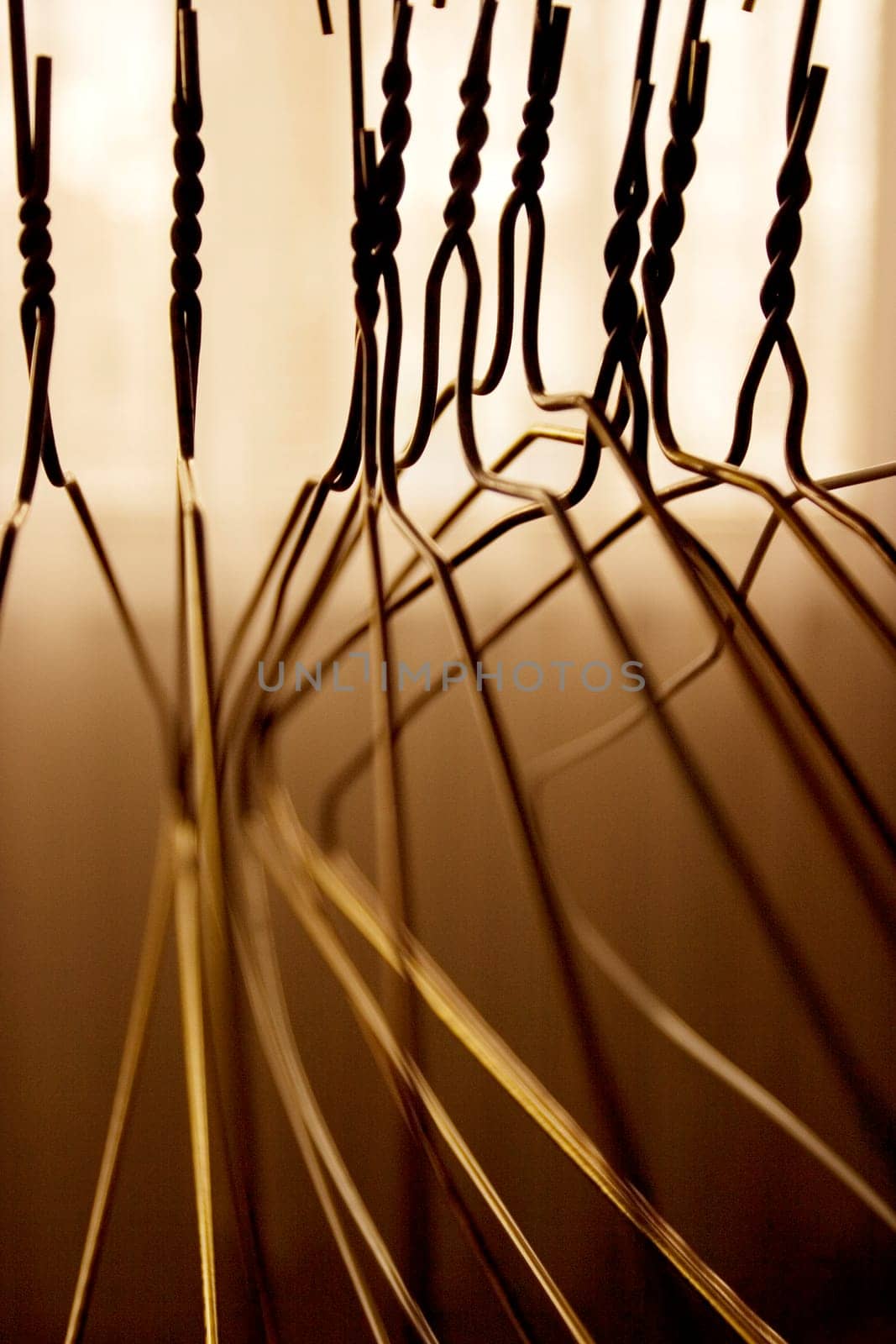 Empty coat hangers