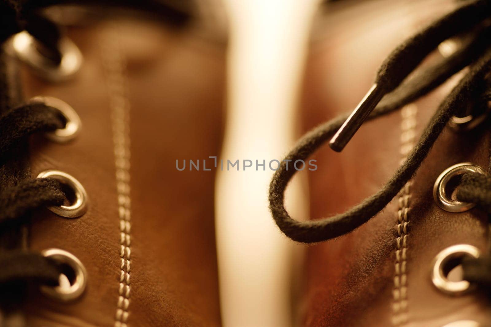Close-up of shoe laces