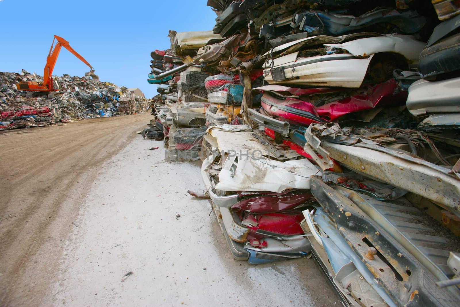 Scrap metal lot