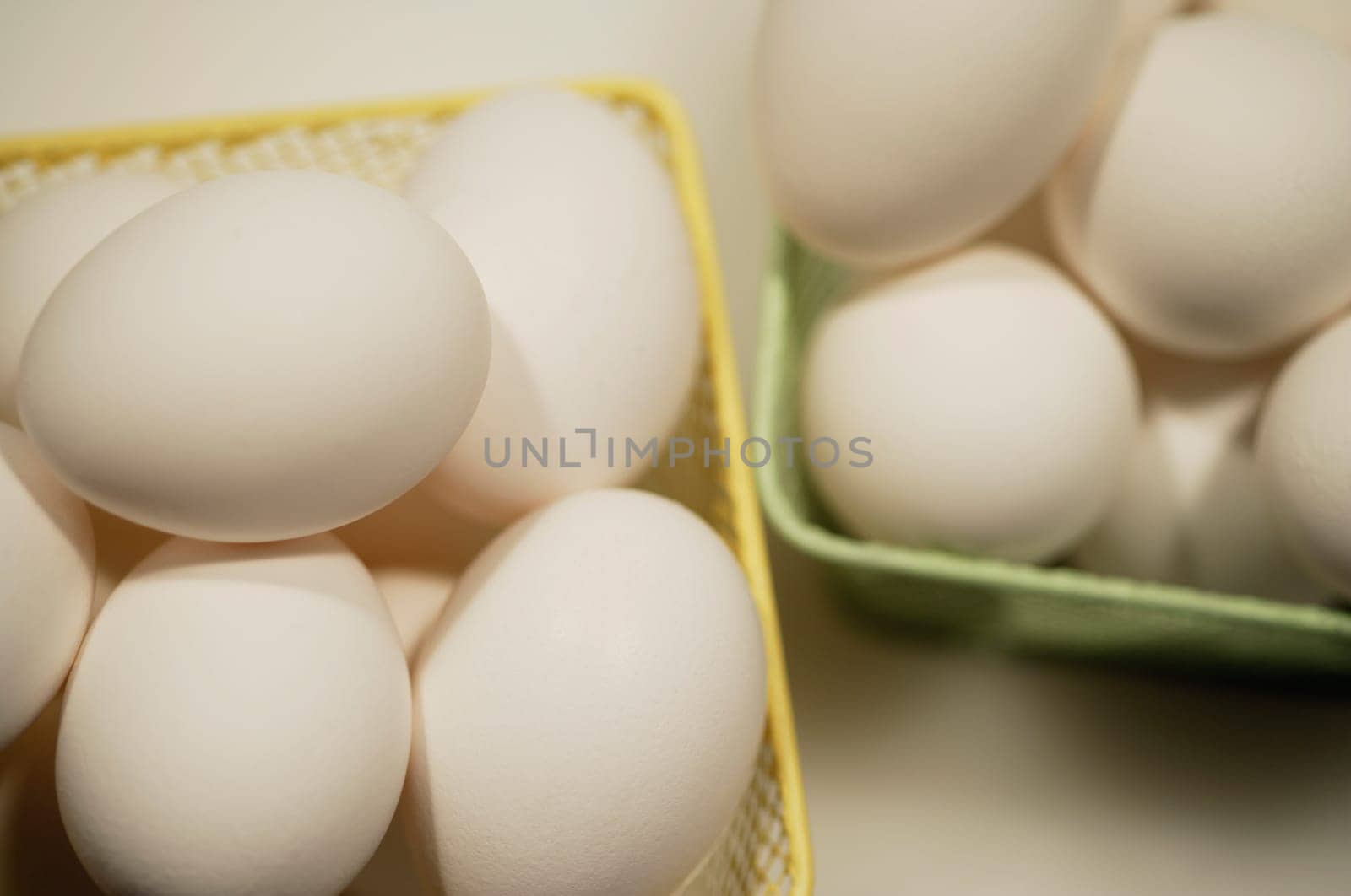 Two baskets of eggs