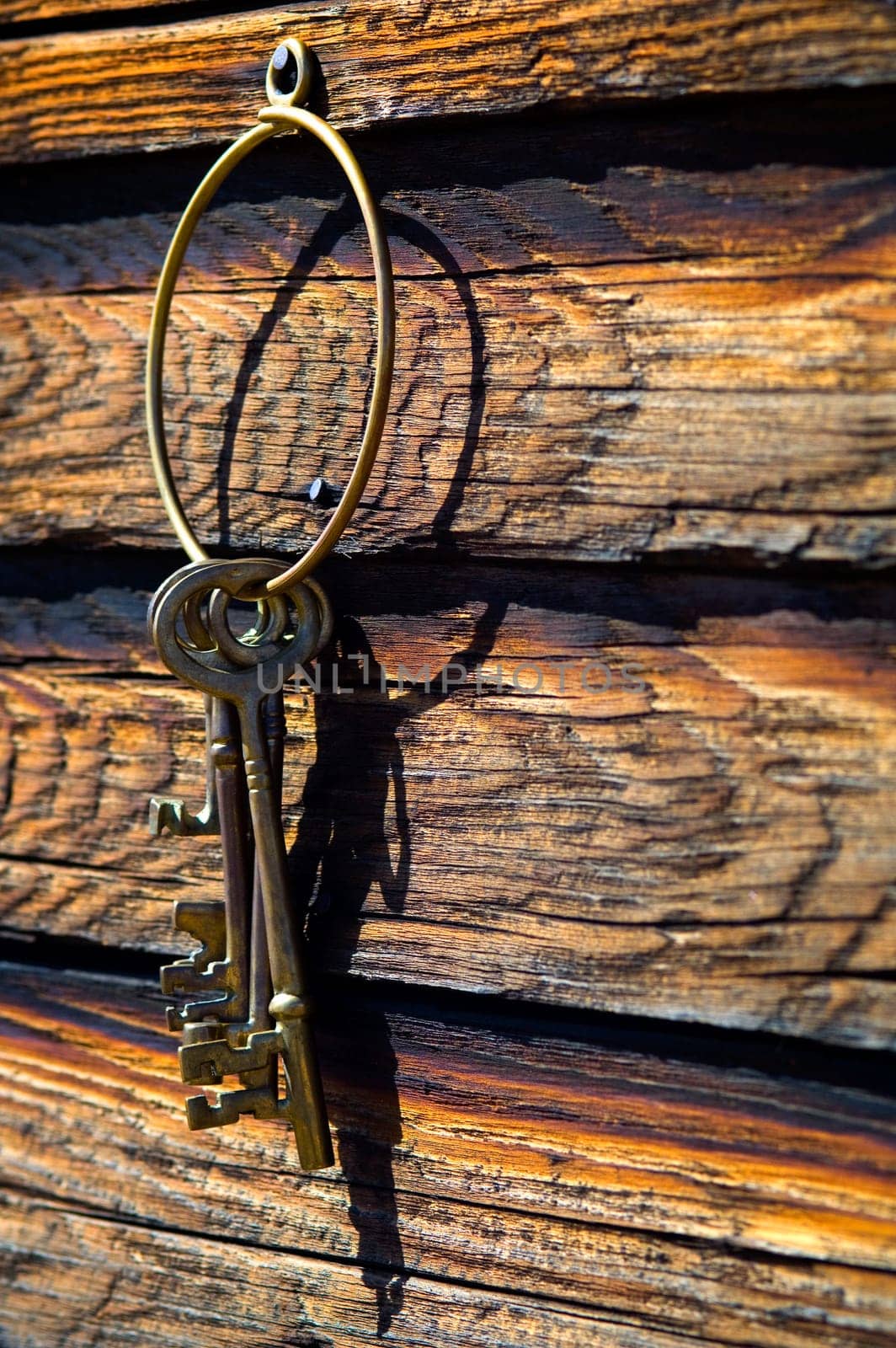 keys on old barn wood