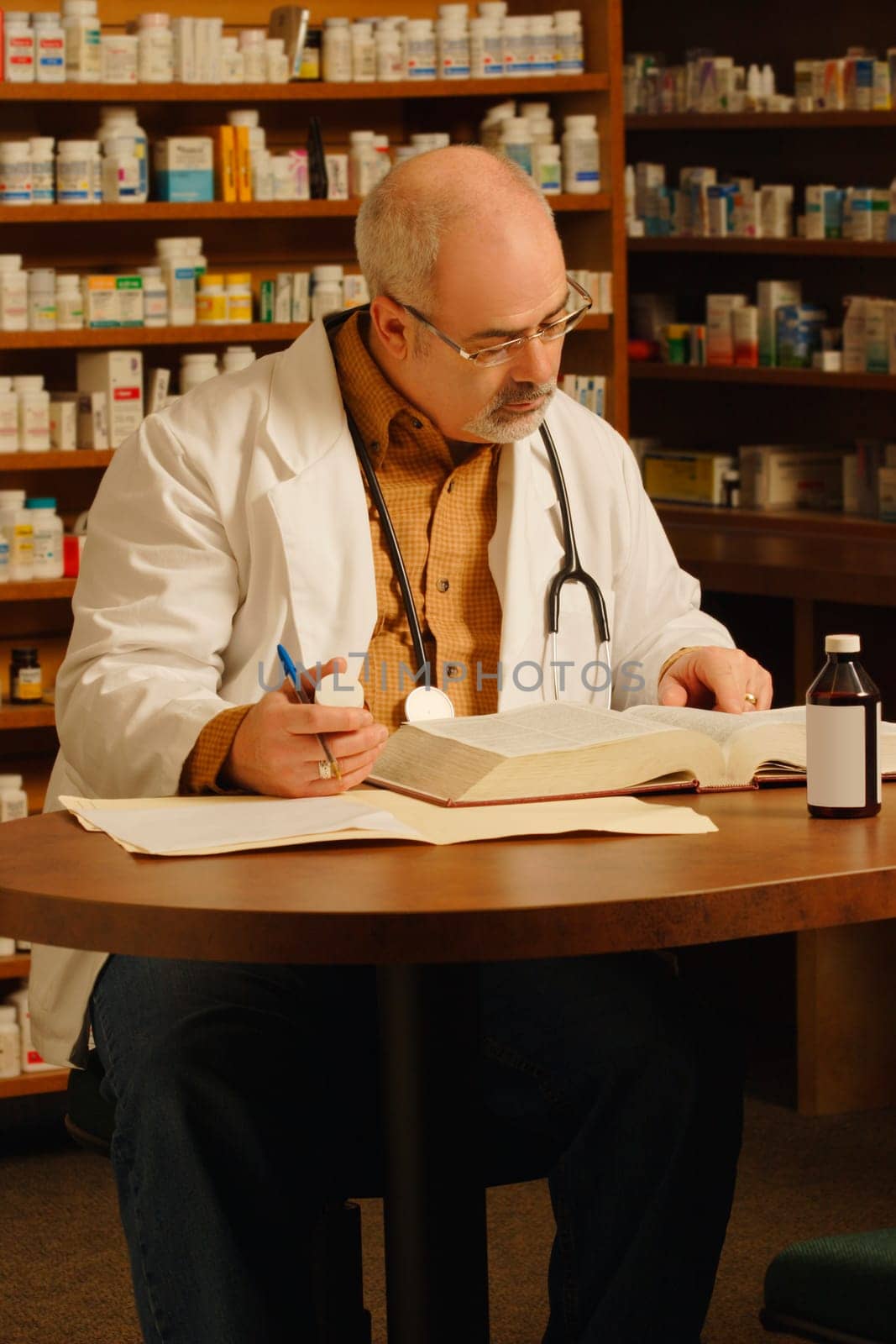 Pharmacist at work