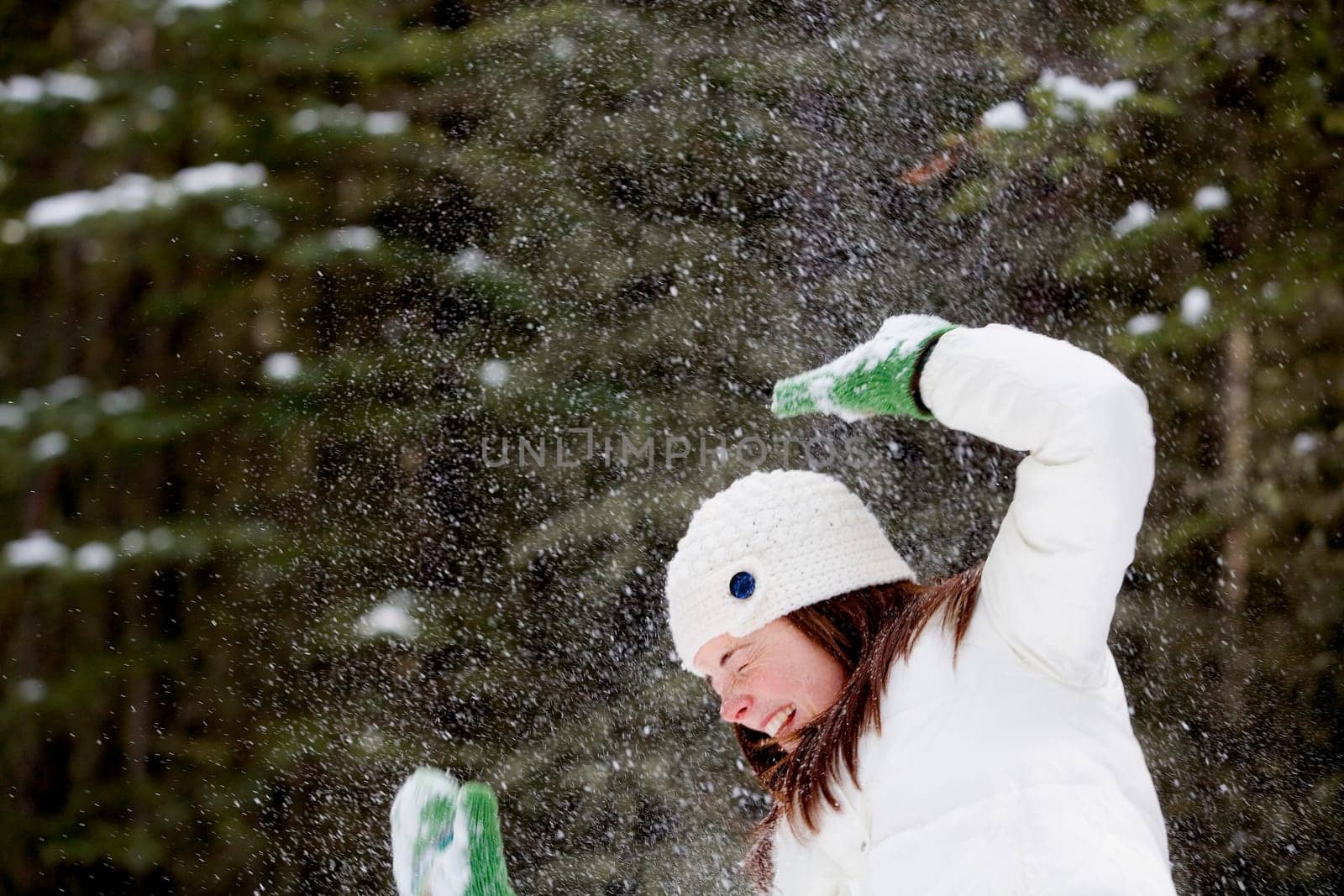 Playing in the snow