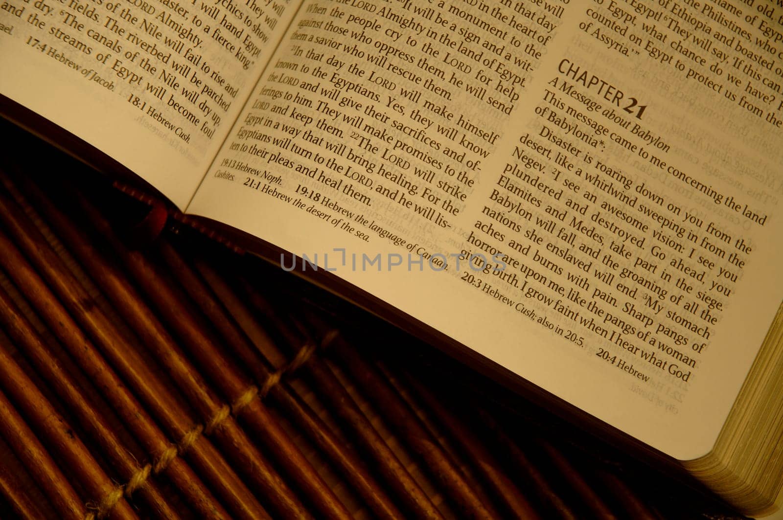Closeup of Bible