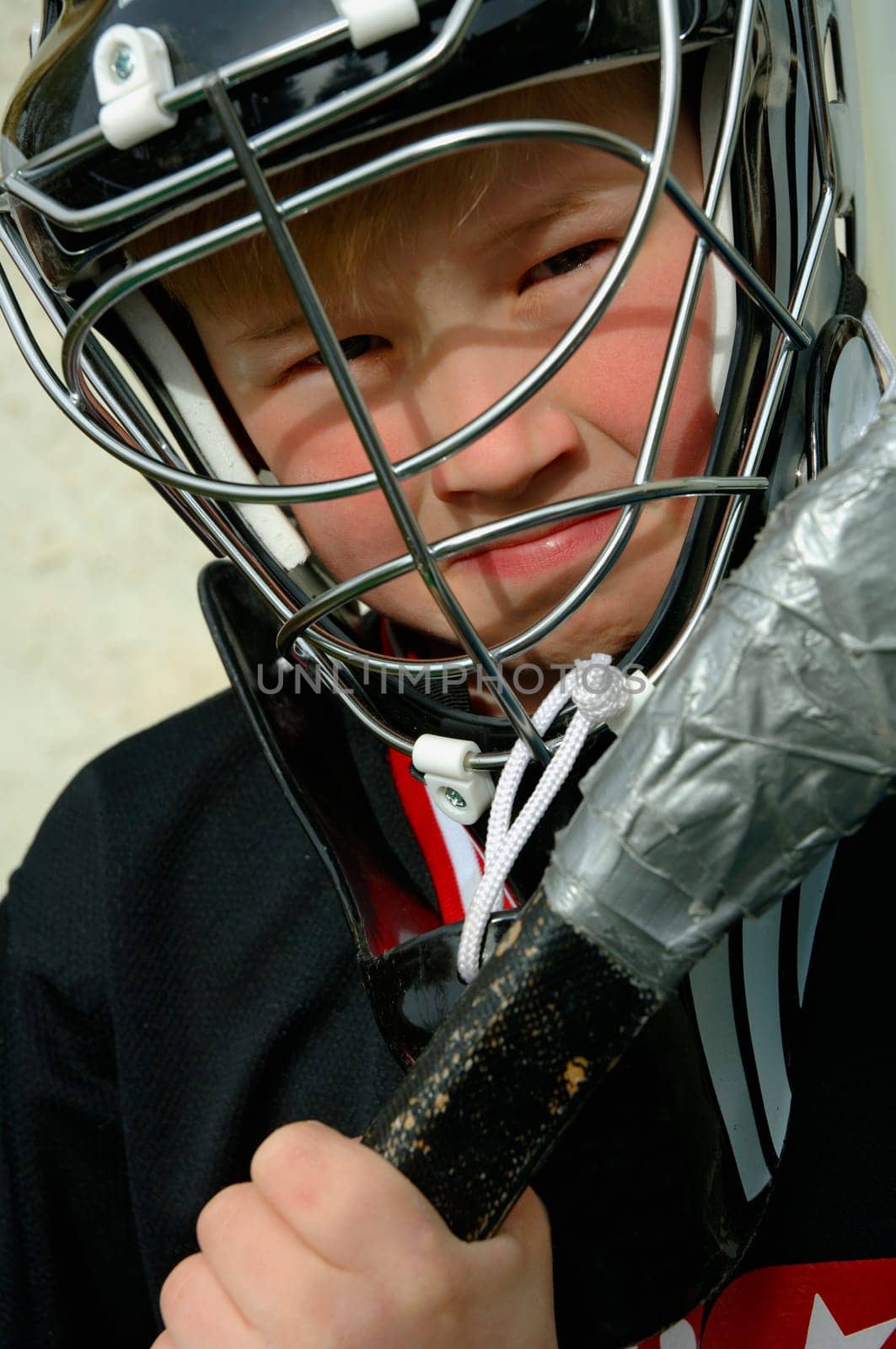 Young hockey player