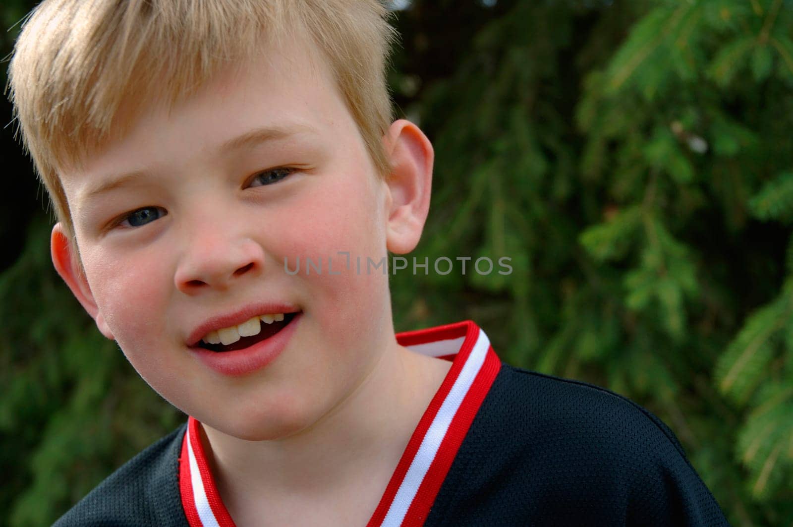 Young amazed boy