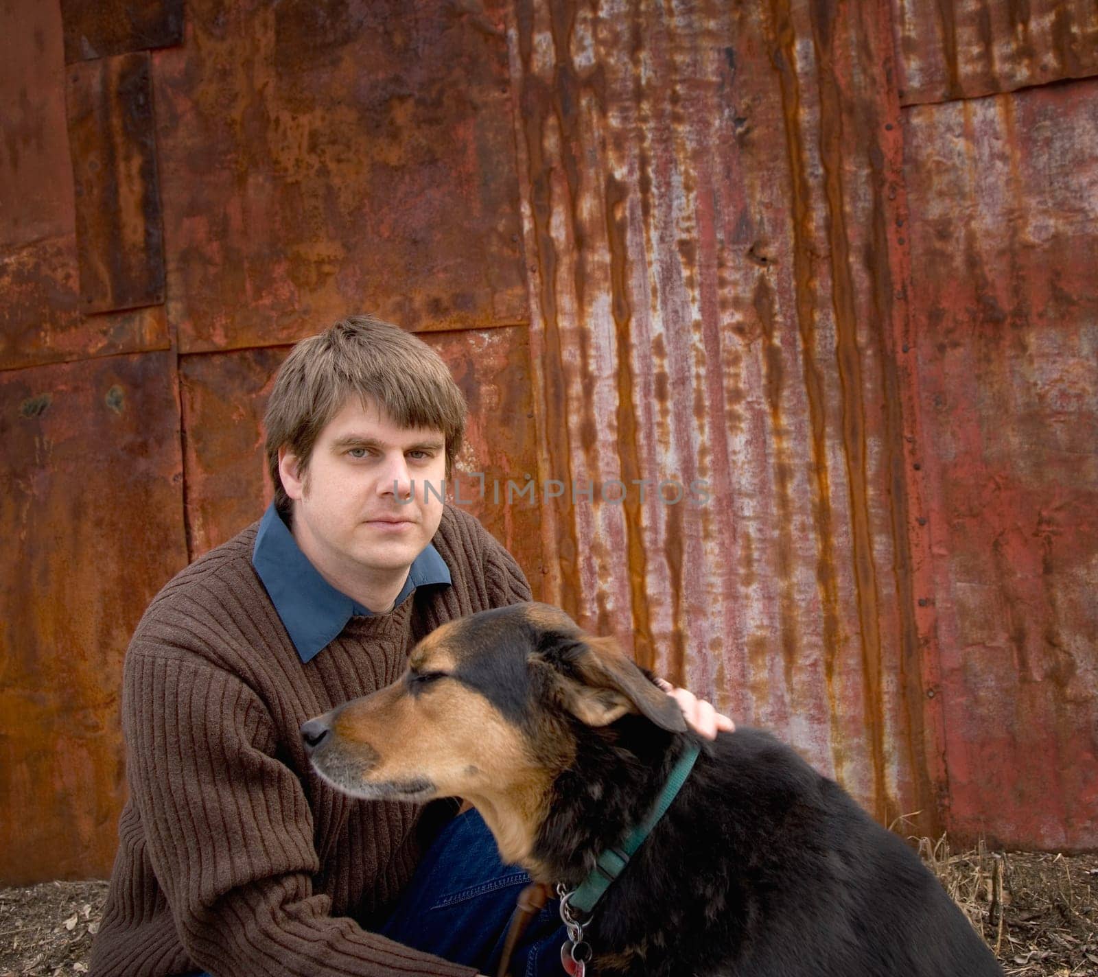 Man and dog