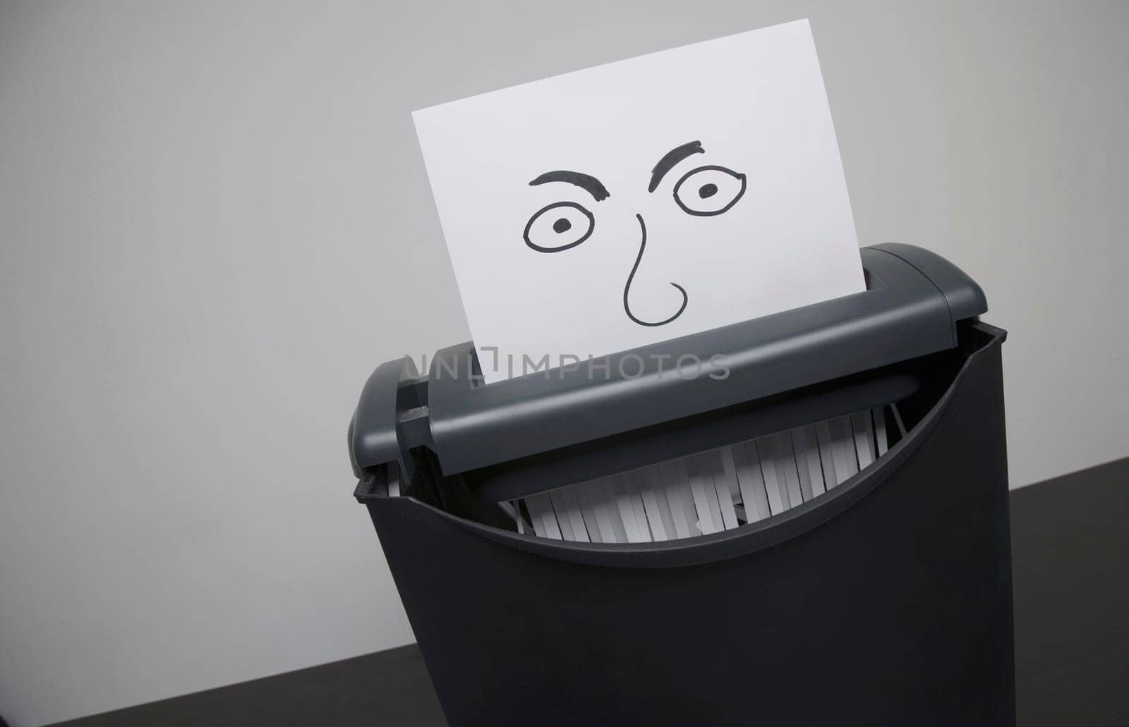 Paper being shred