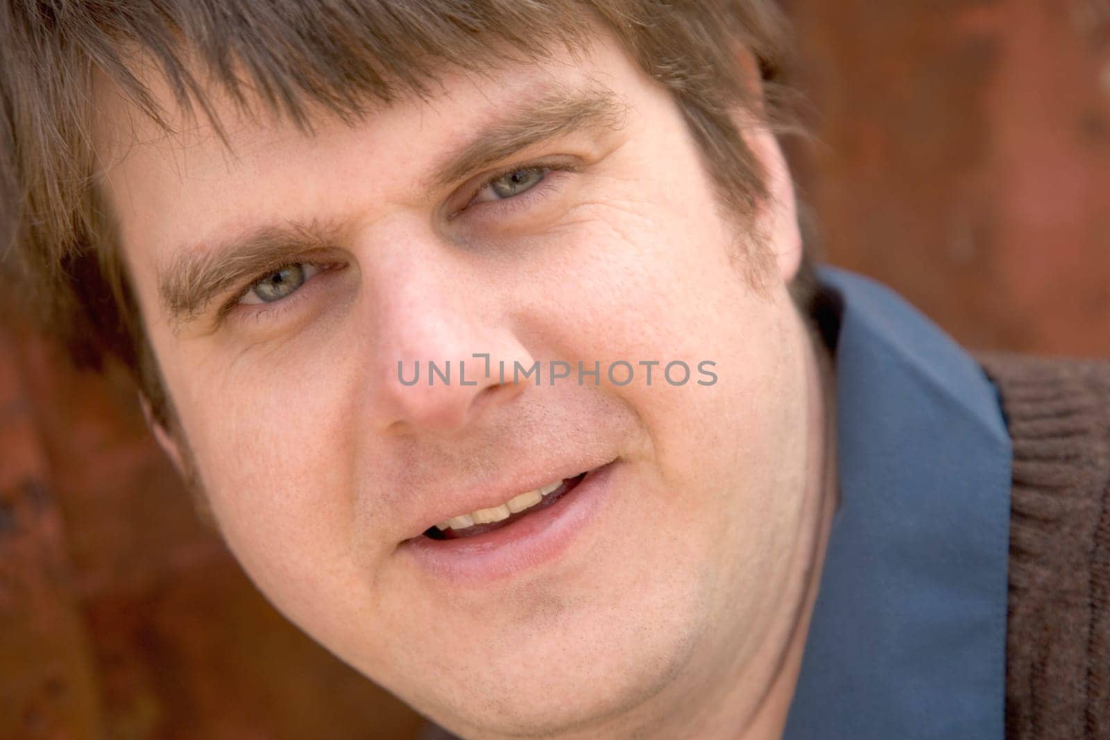 Closeup of man's face