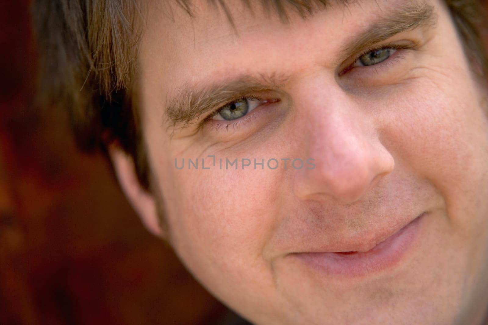 Closeup of man's face