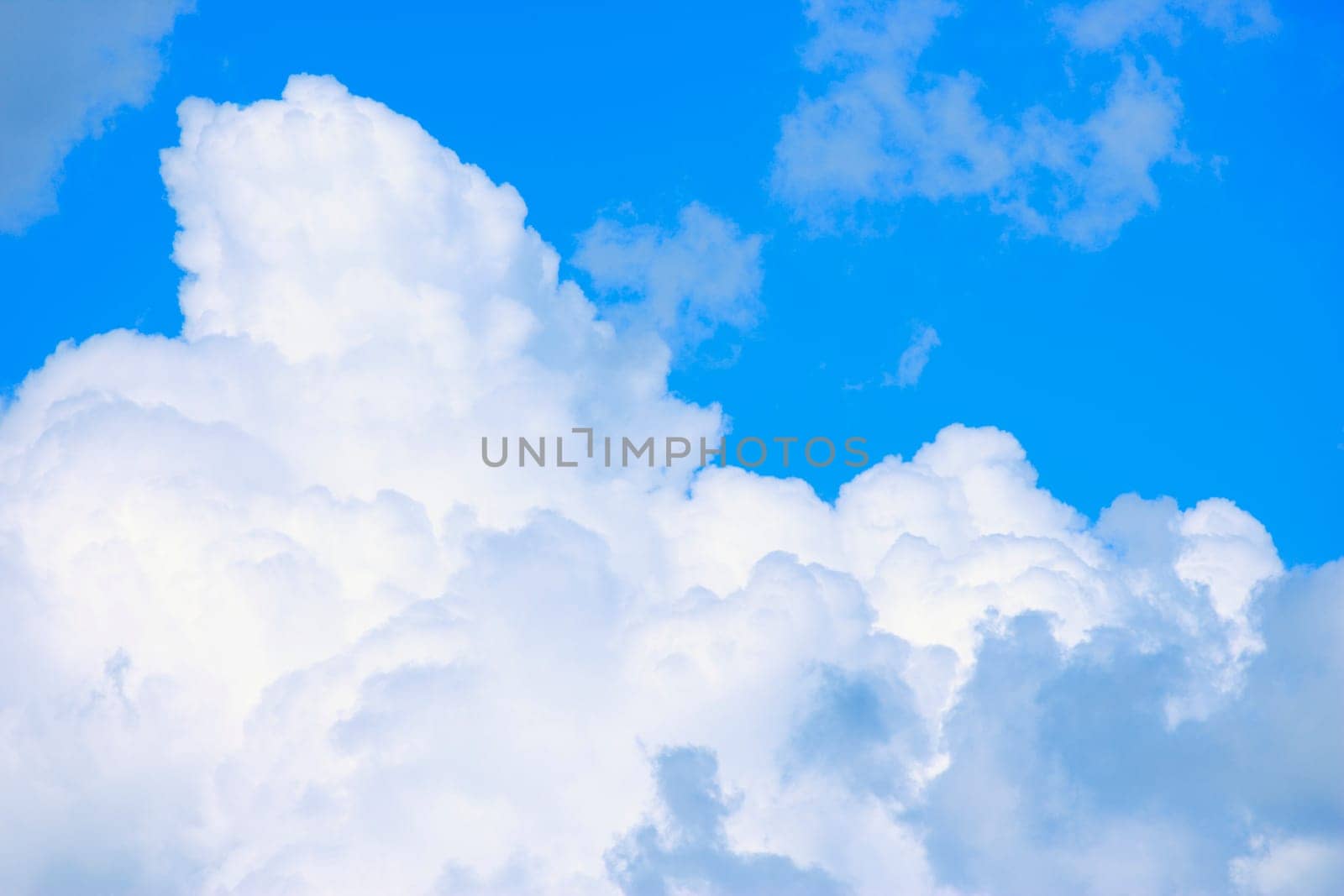 Fluffy white clouds