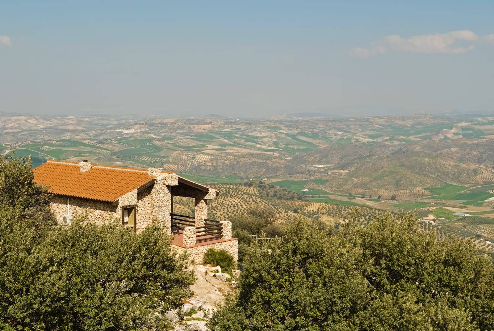 View from mountain-side chalet