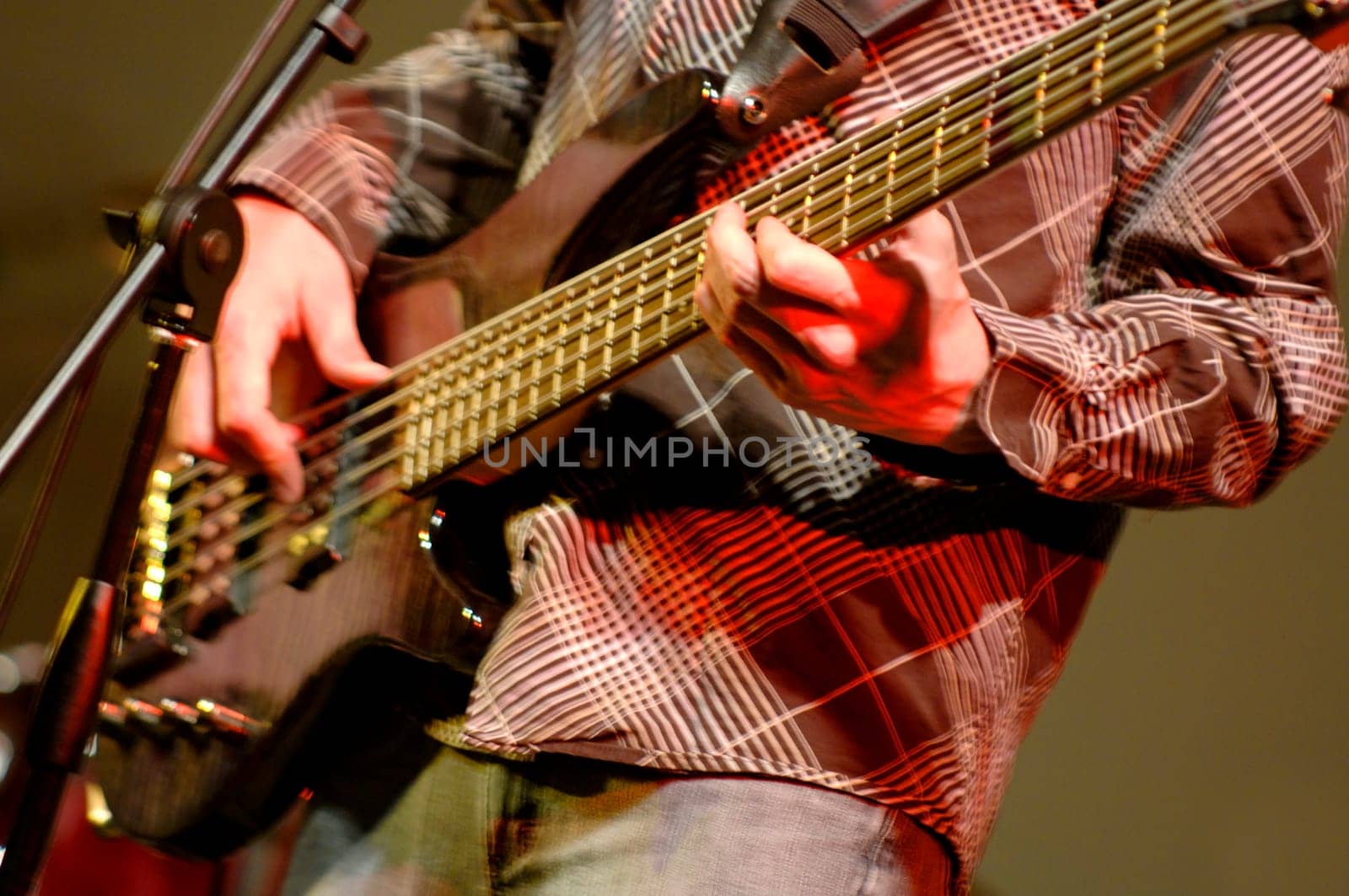 Bass guitar player