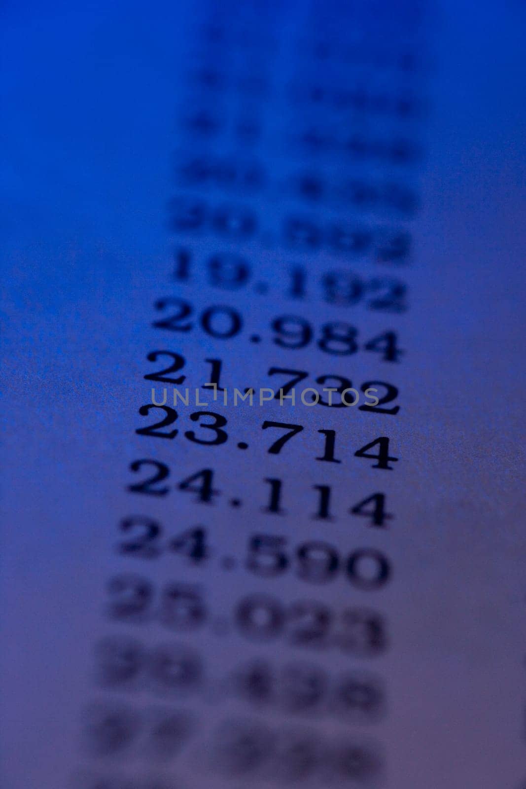 Close-up of numbers