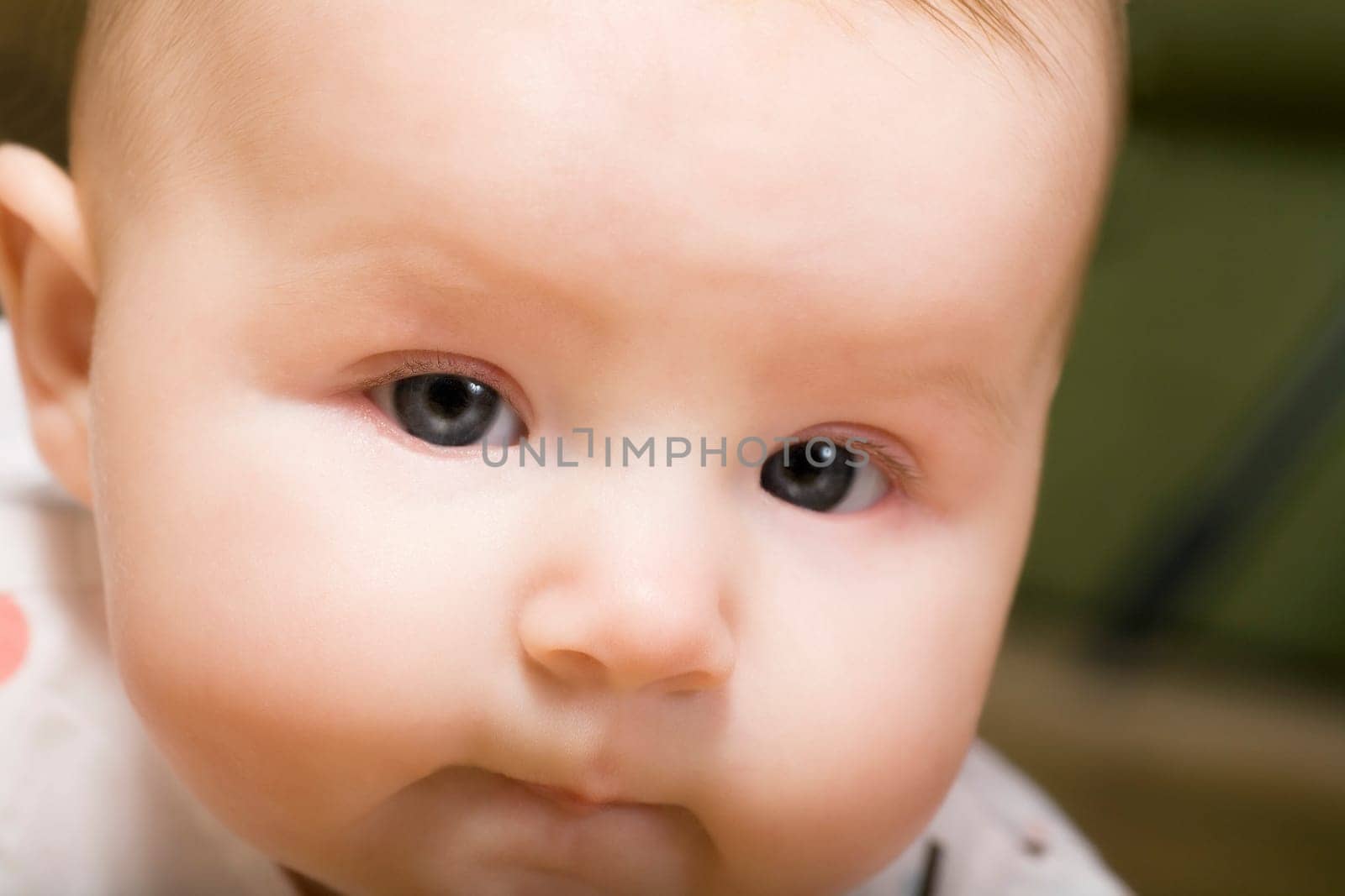 Close up of baby face