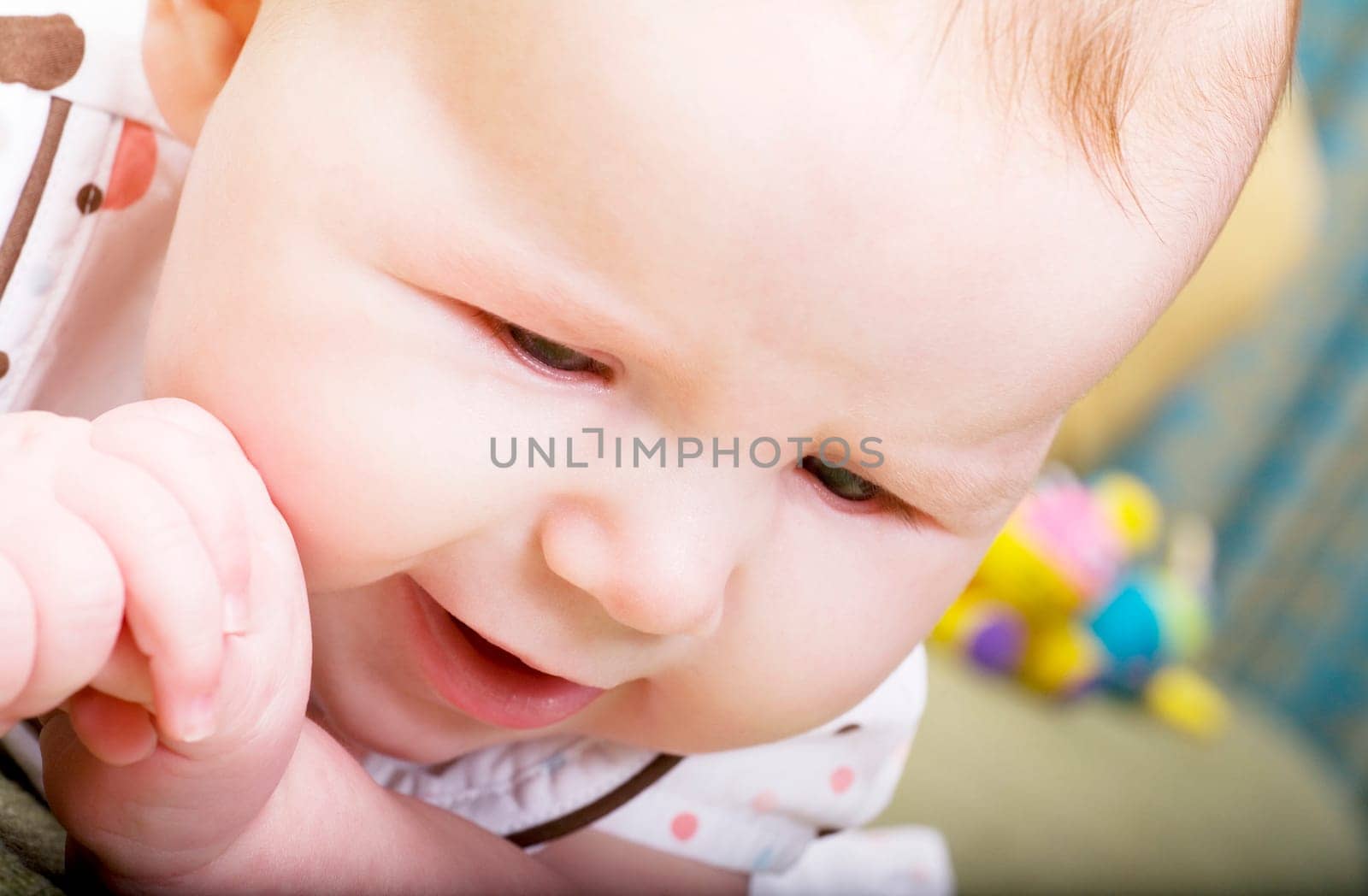 Baby looking confused