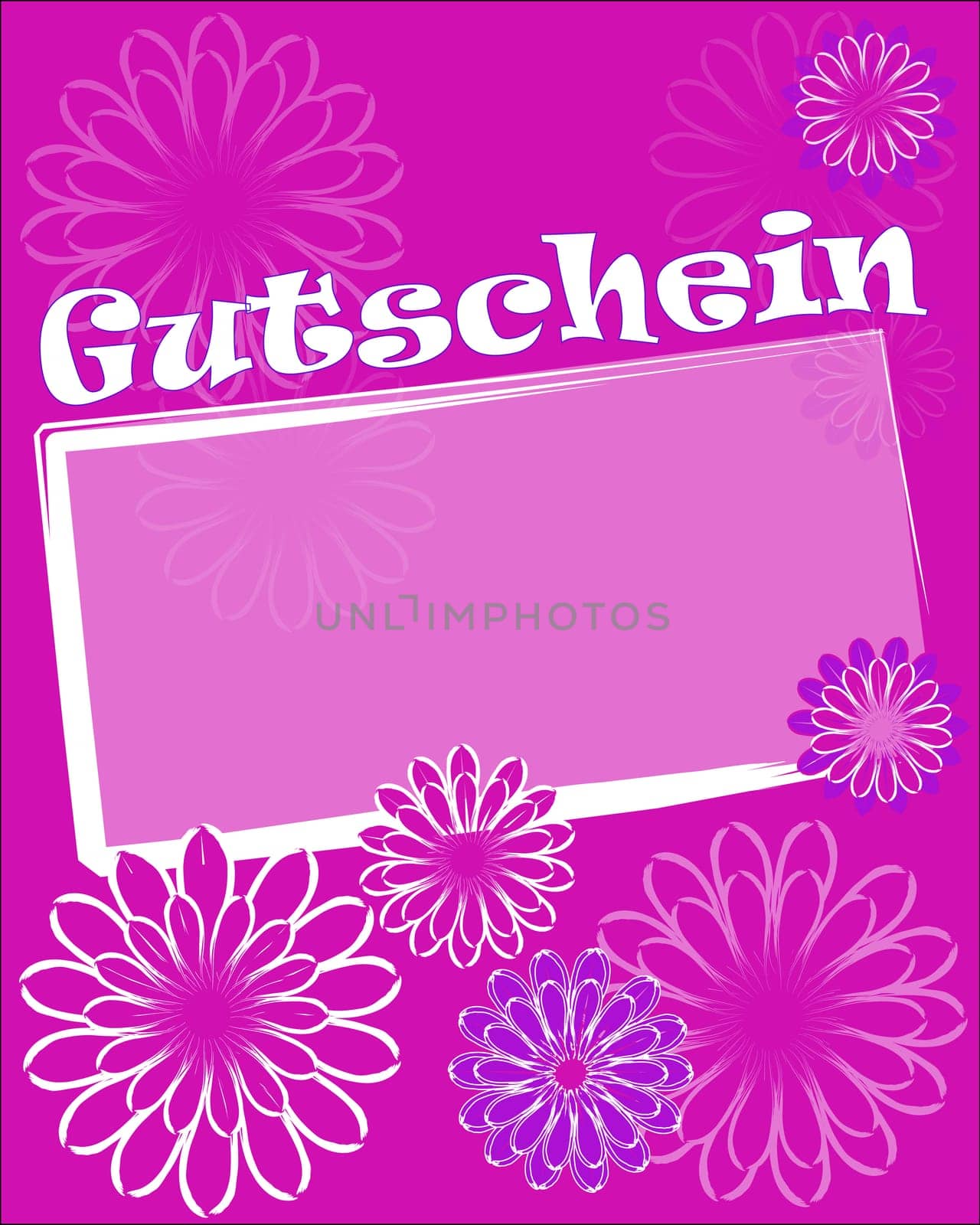 Card voucher pink