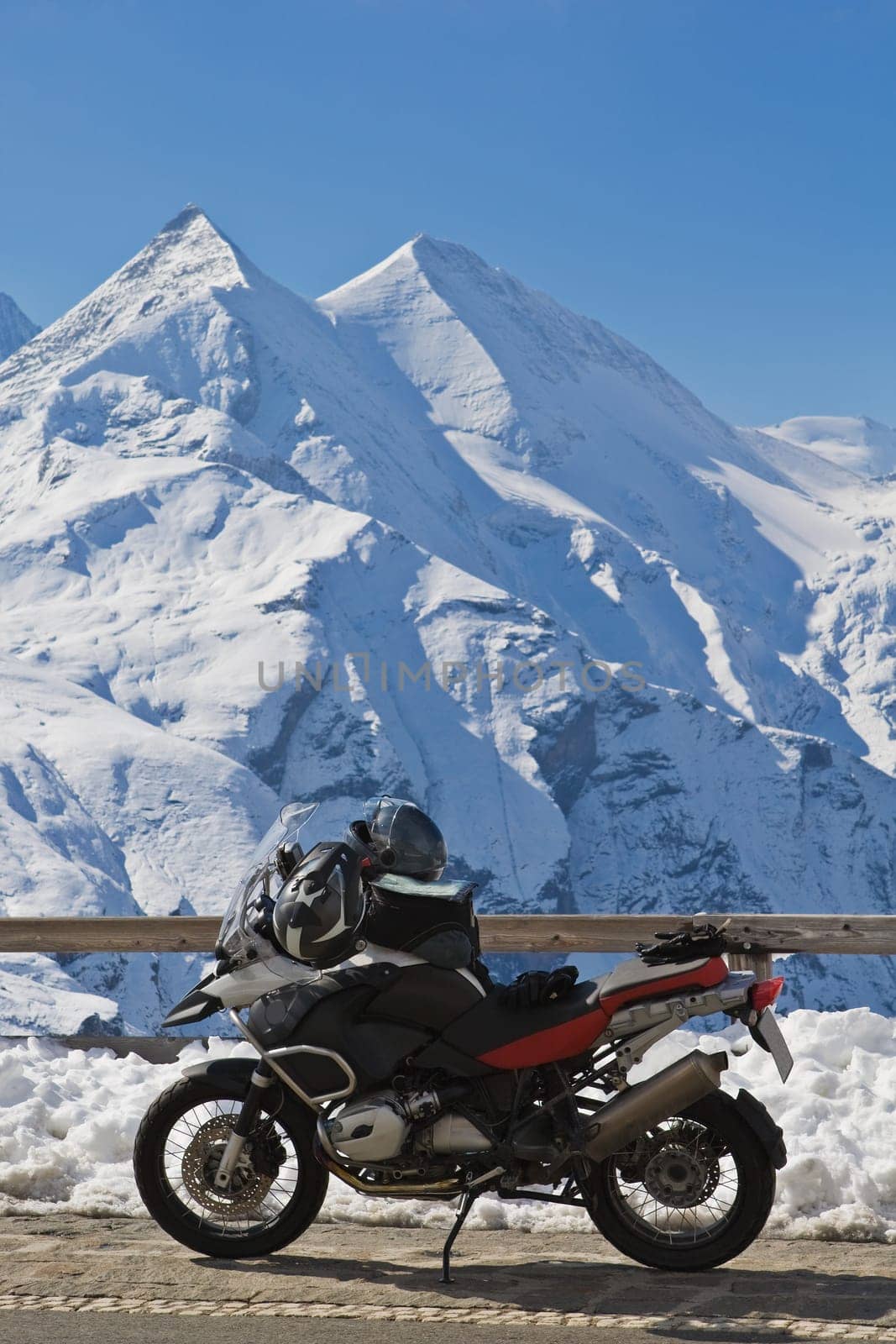 Motorbike in Grossglockner, Austria