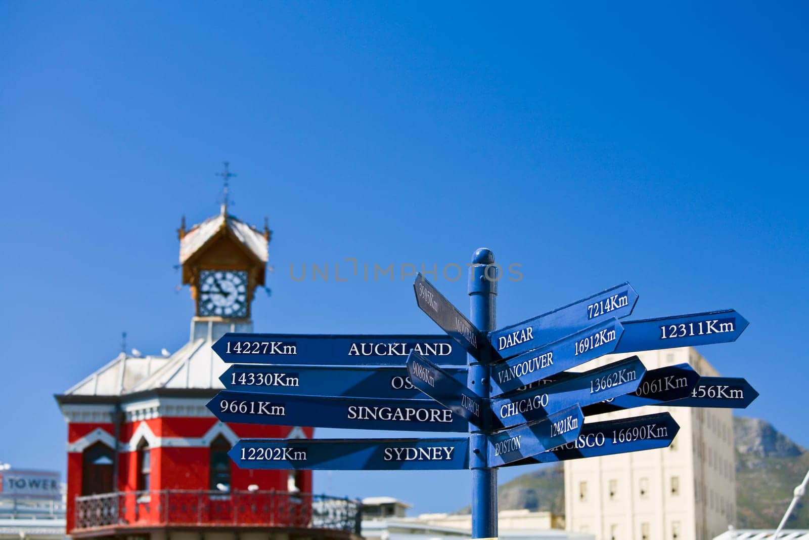 Signpost, Cape Town Wharf, South Africa