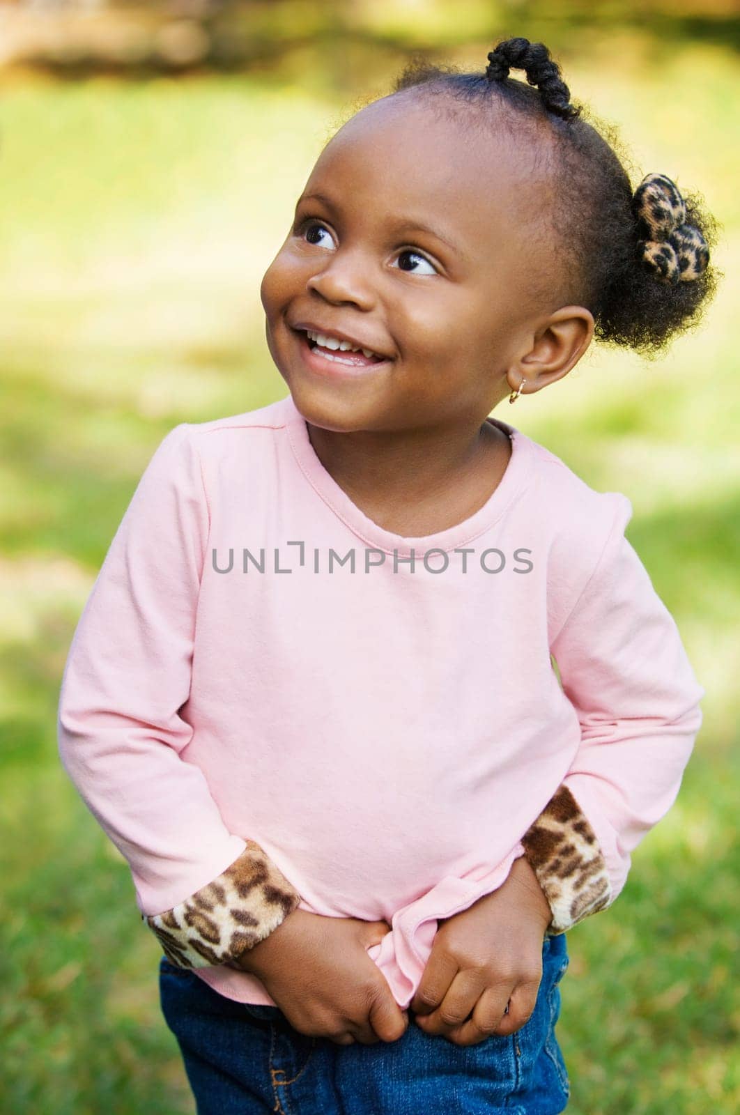 African American Girl Outdoors