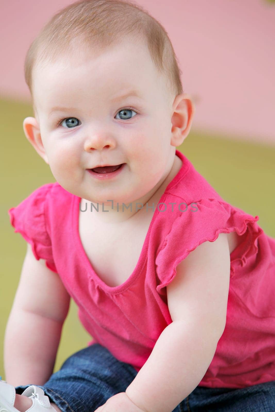 Portrait of a baby girl