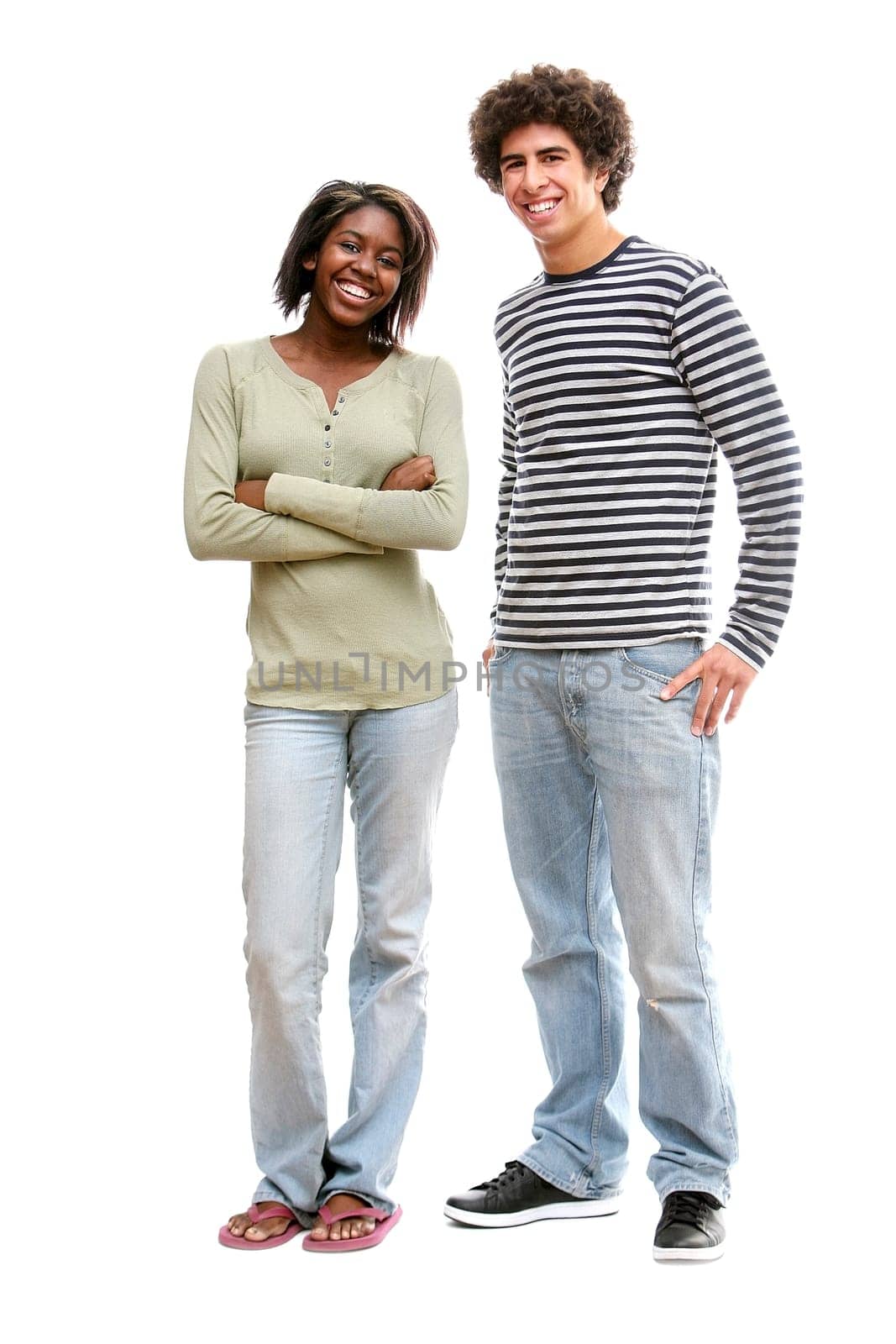 Portrait of two young adults