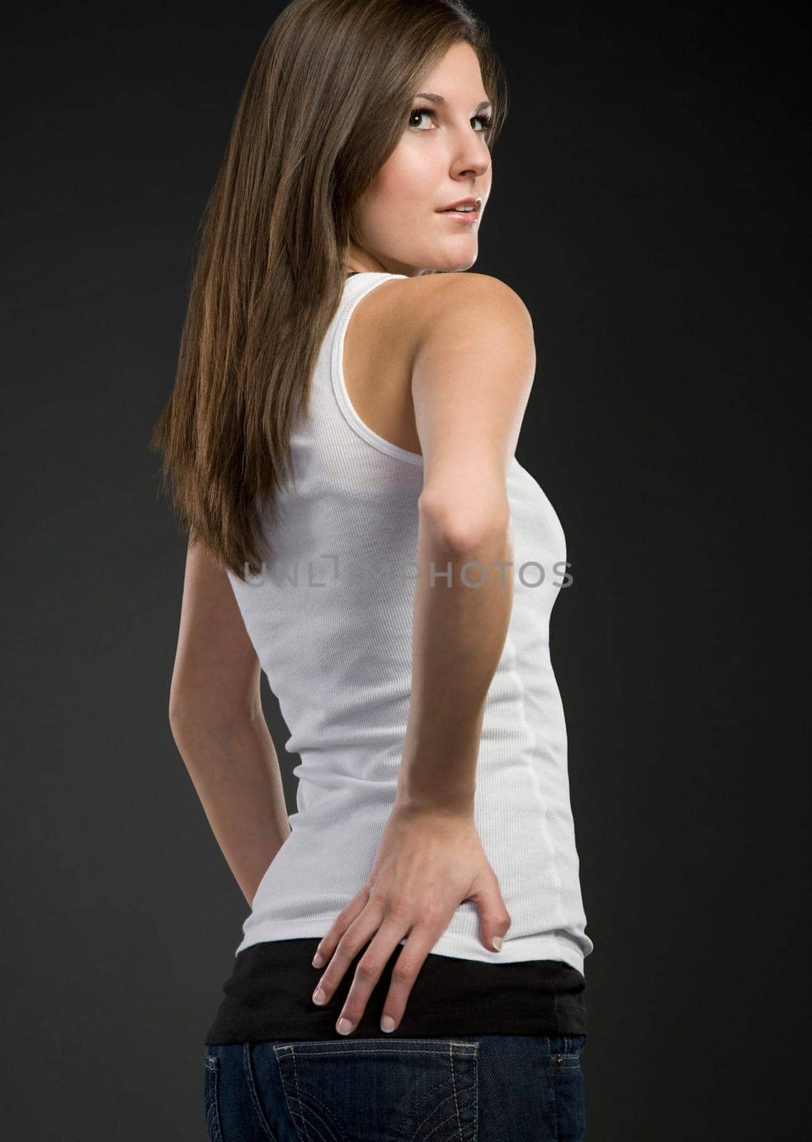Woman in tank top