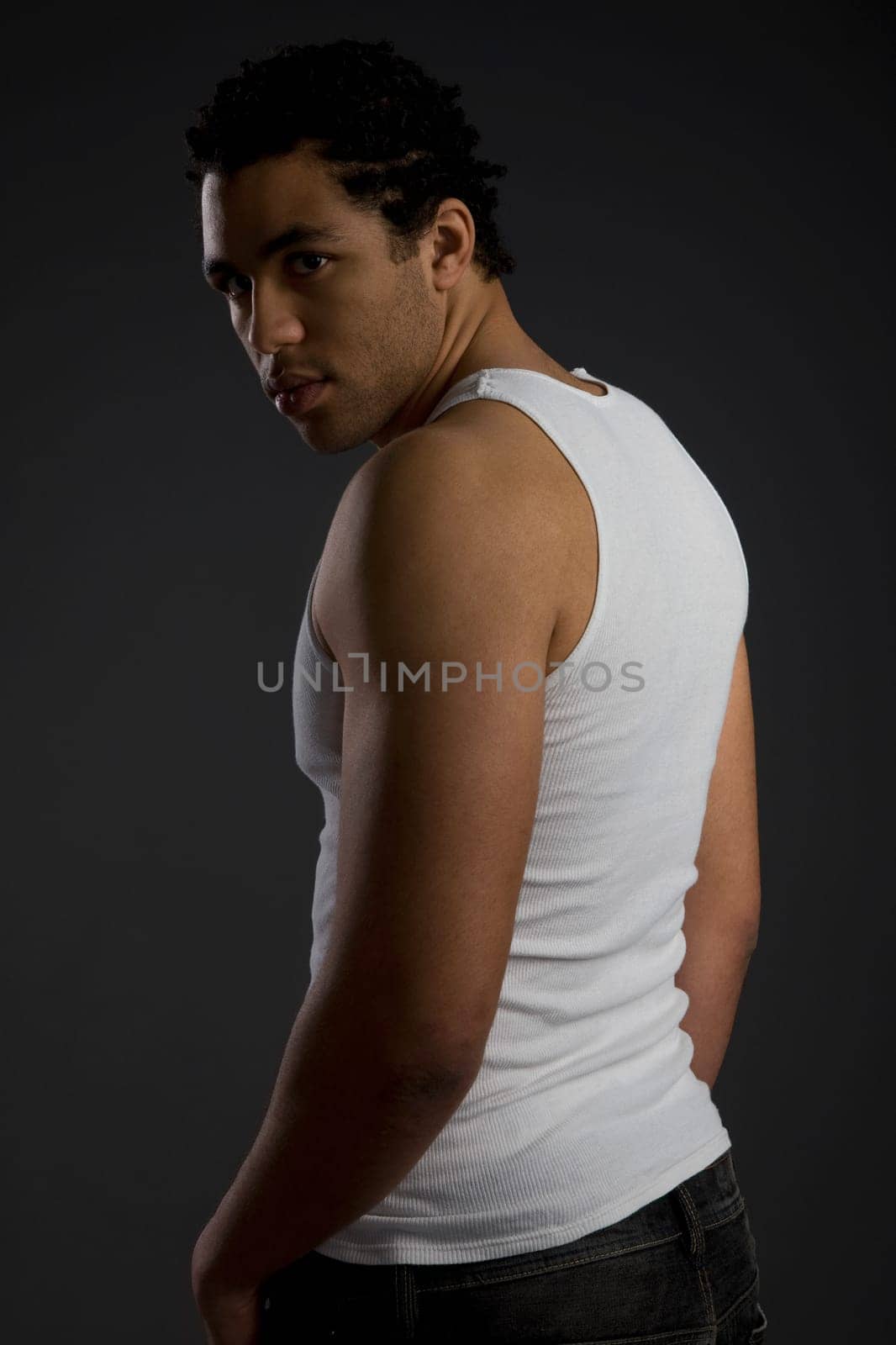Man in muscle shirt