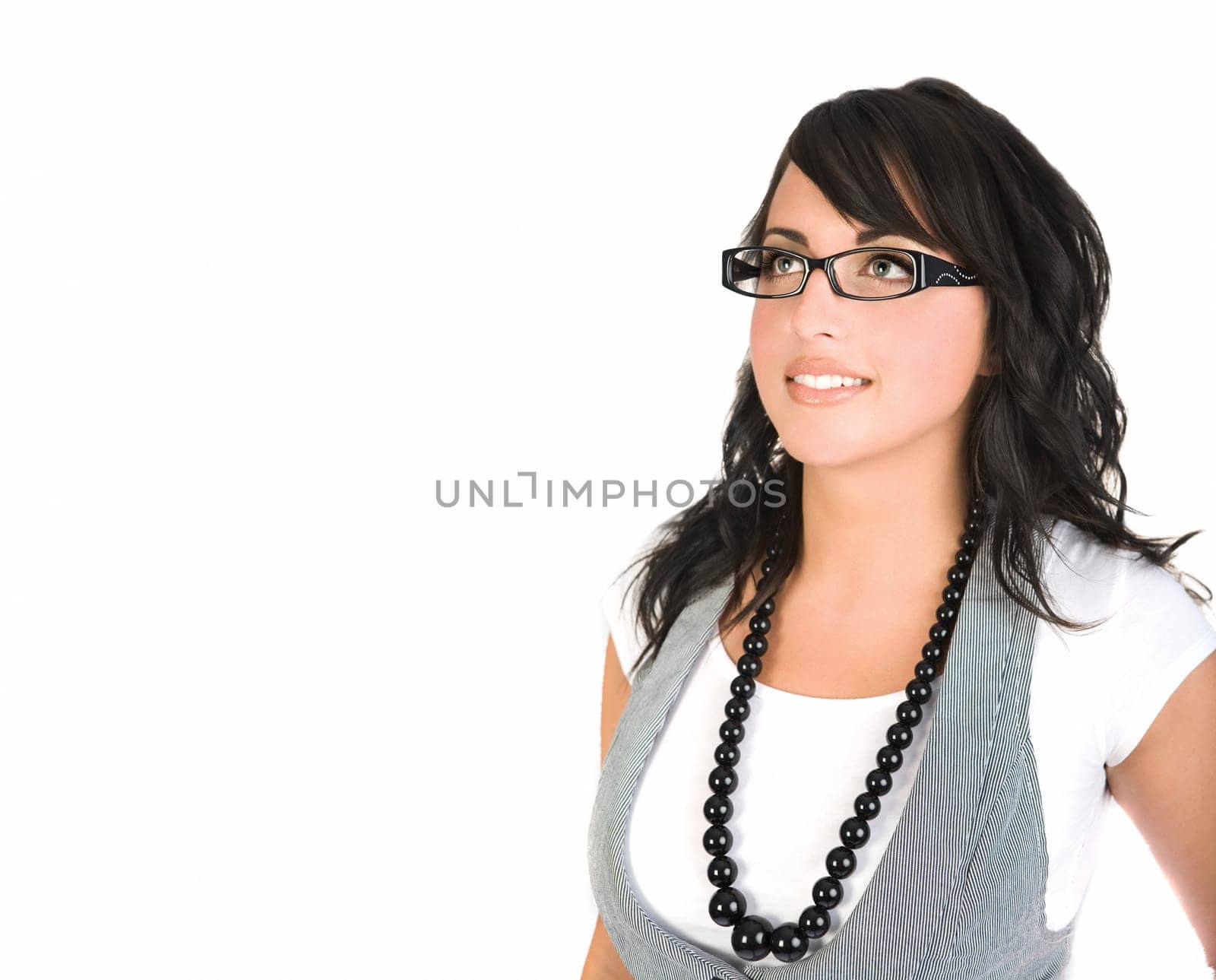 Woman wearing glasses